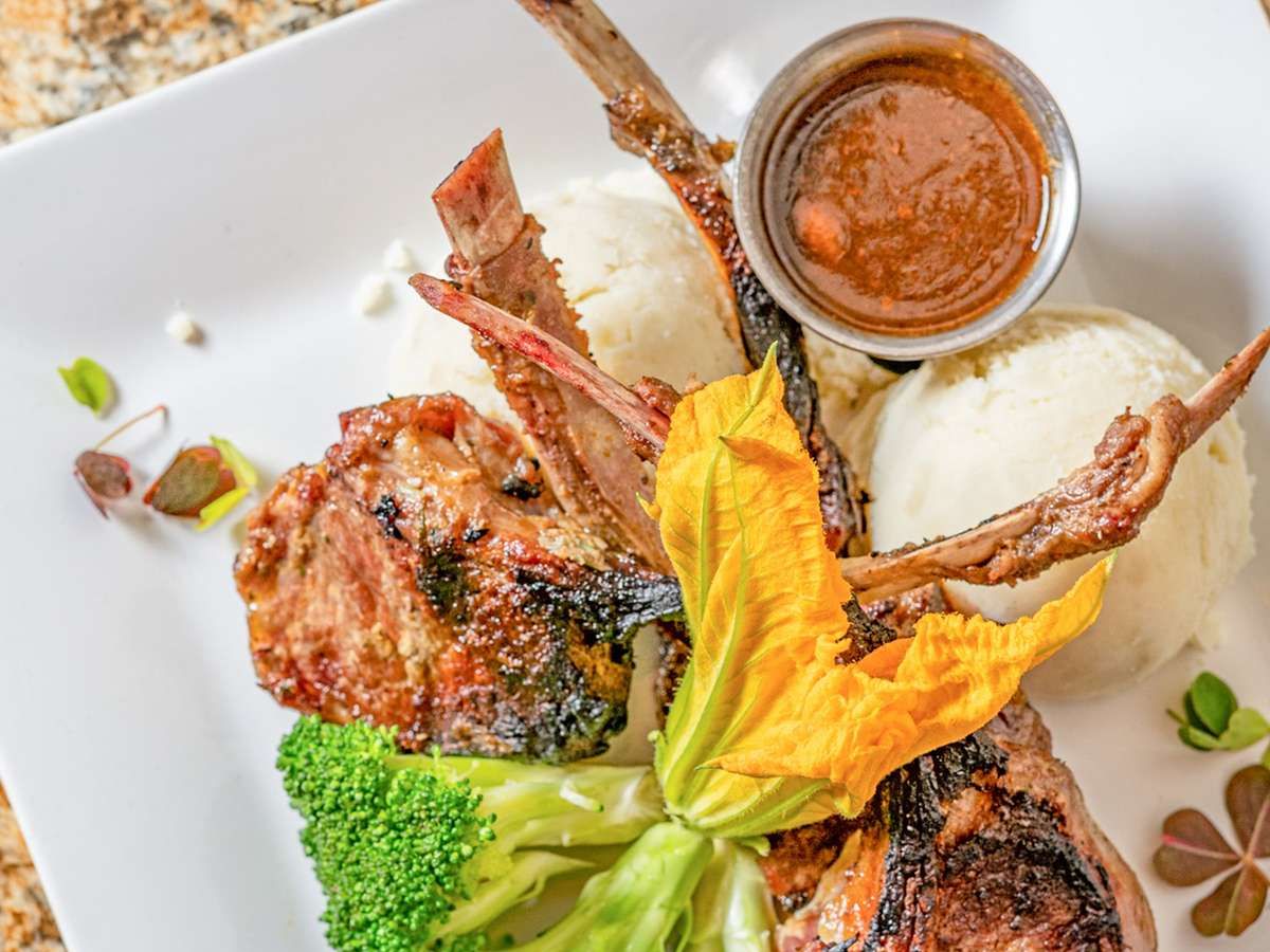 Rosemary Rack of Lamb.