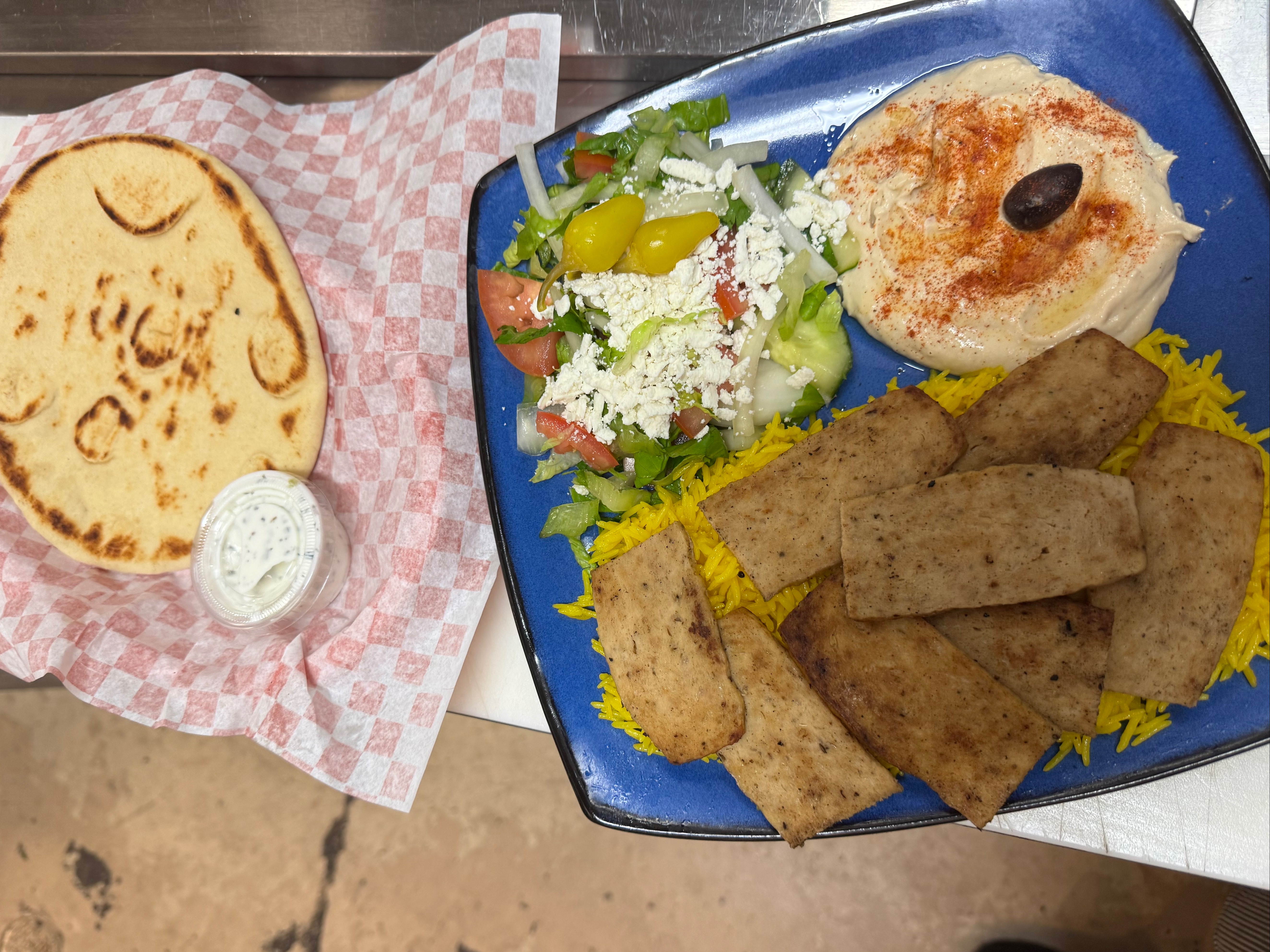 Chicken Gyro Plate.