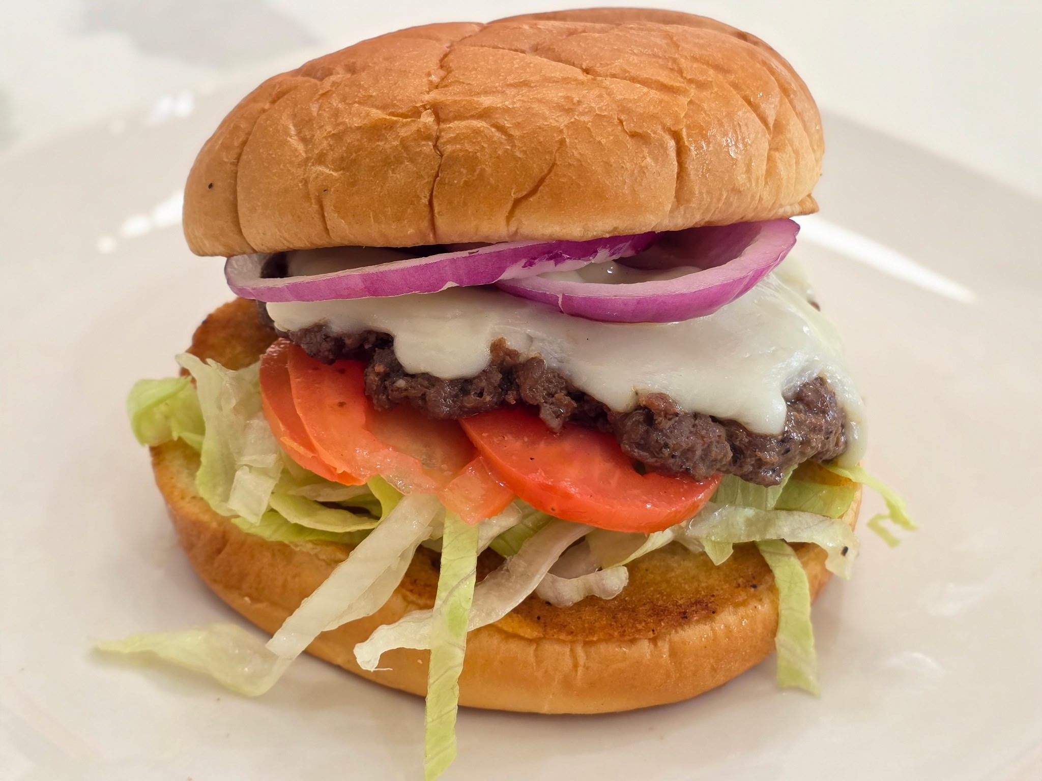 Smoky Brisket Burger Sandwich.