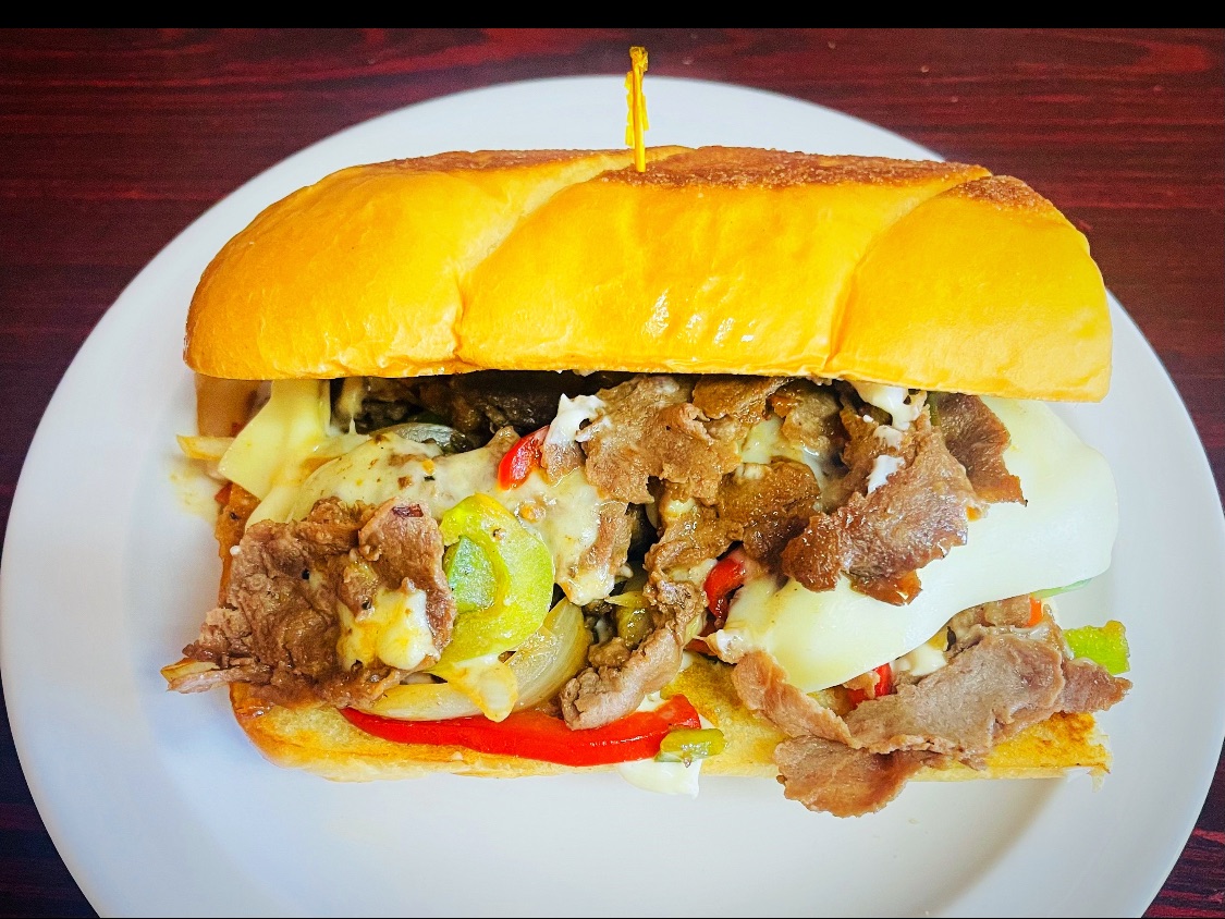 Philly Cheese Steak Sandwich.