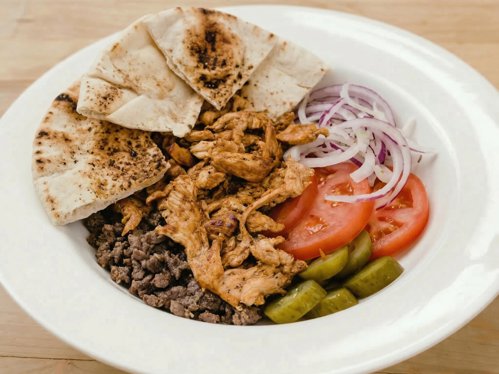 Mixed Shawarma Plate.