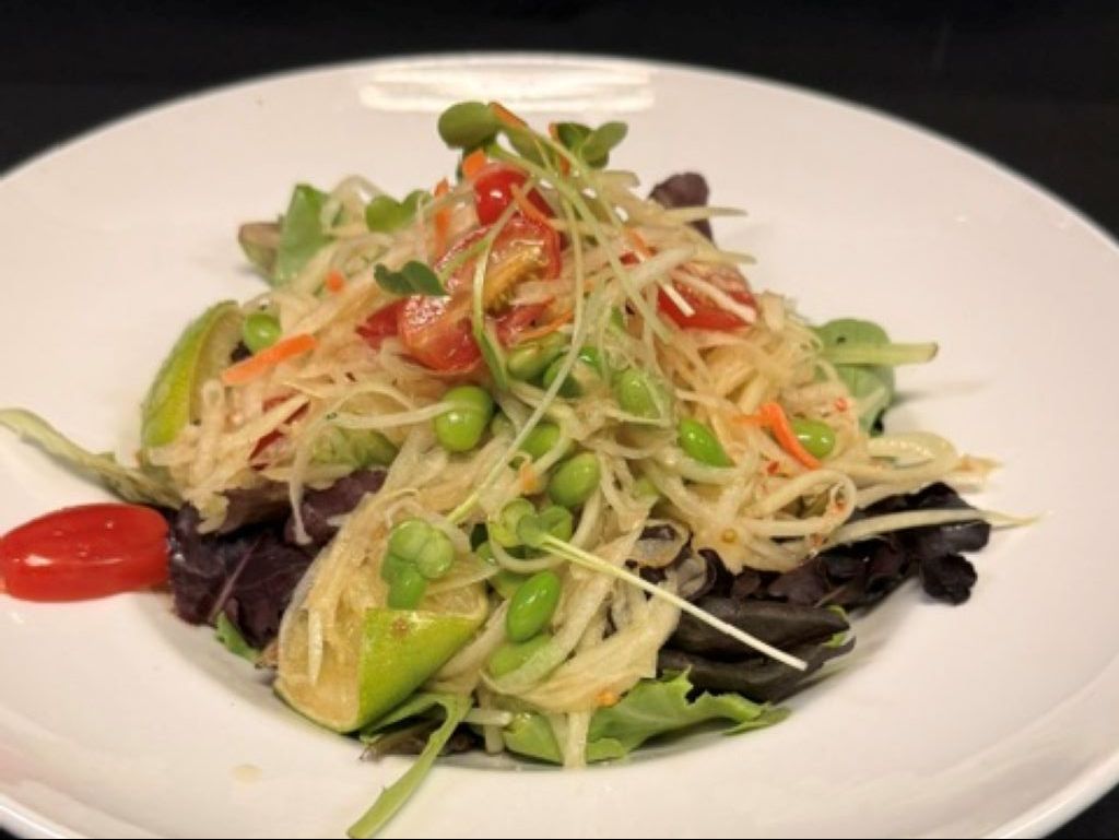 Spicy Green Papaya Salad.