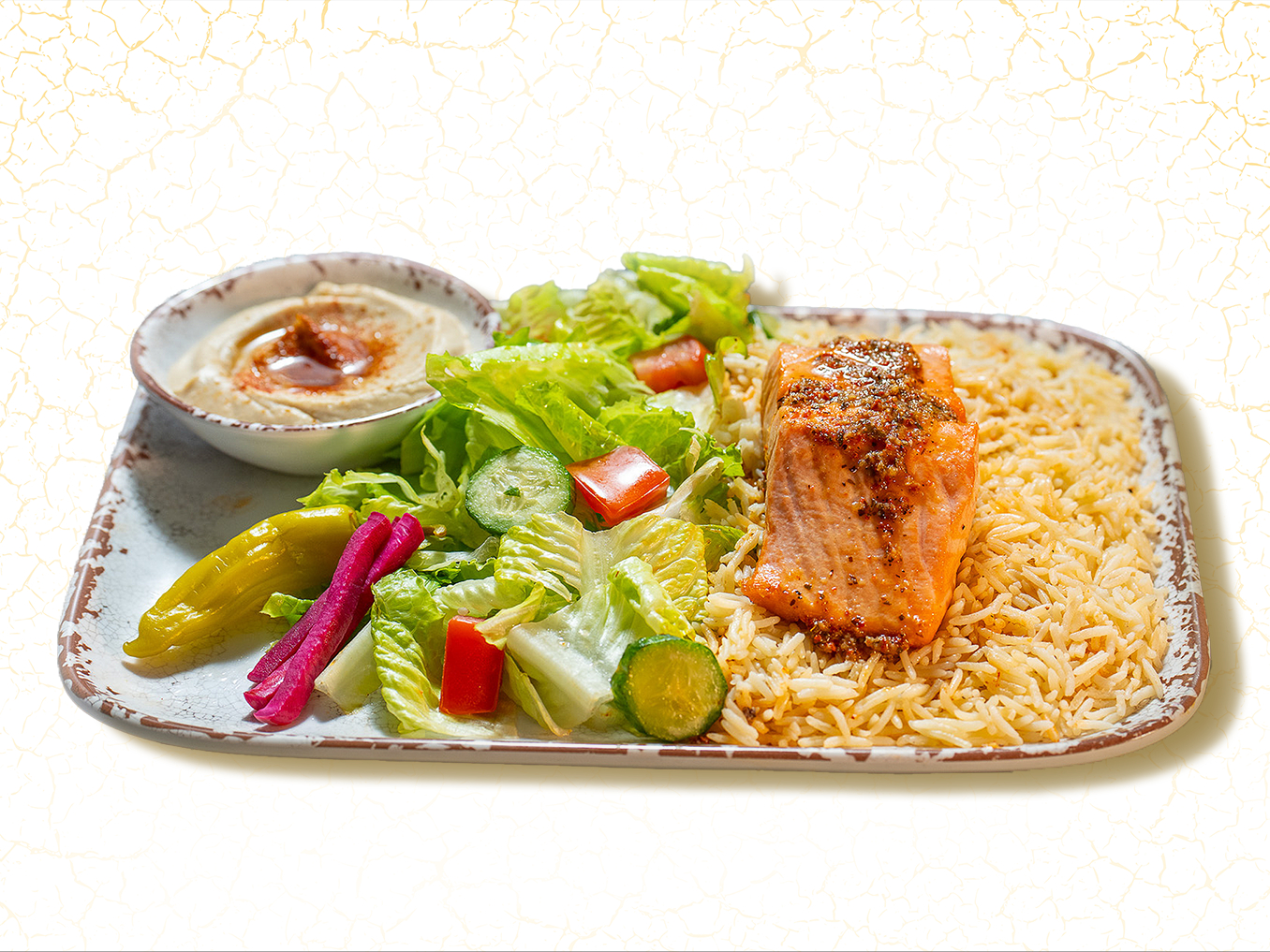 Salmon Filet Plate.
