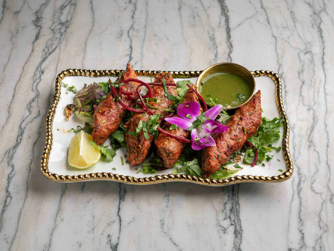 Lamb Seekh Kabab.