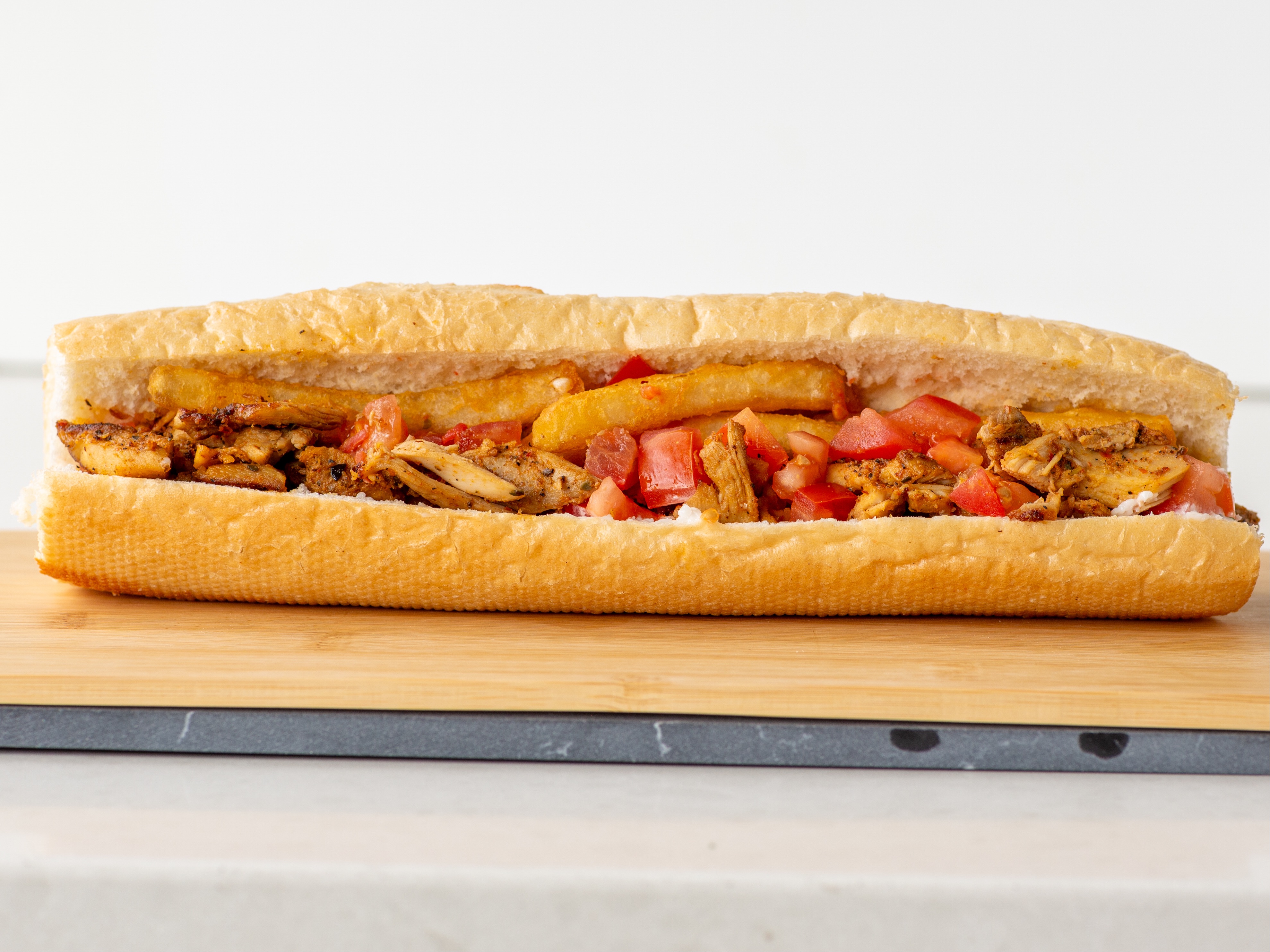 Chicken Shawarma Baguette.