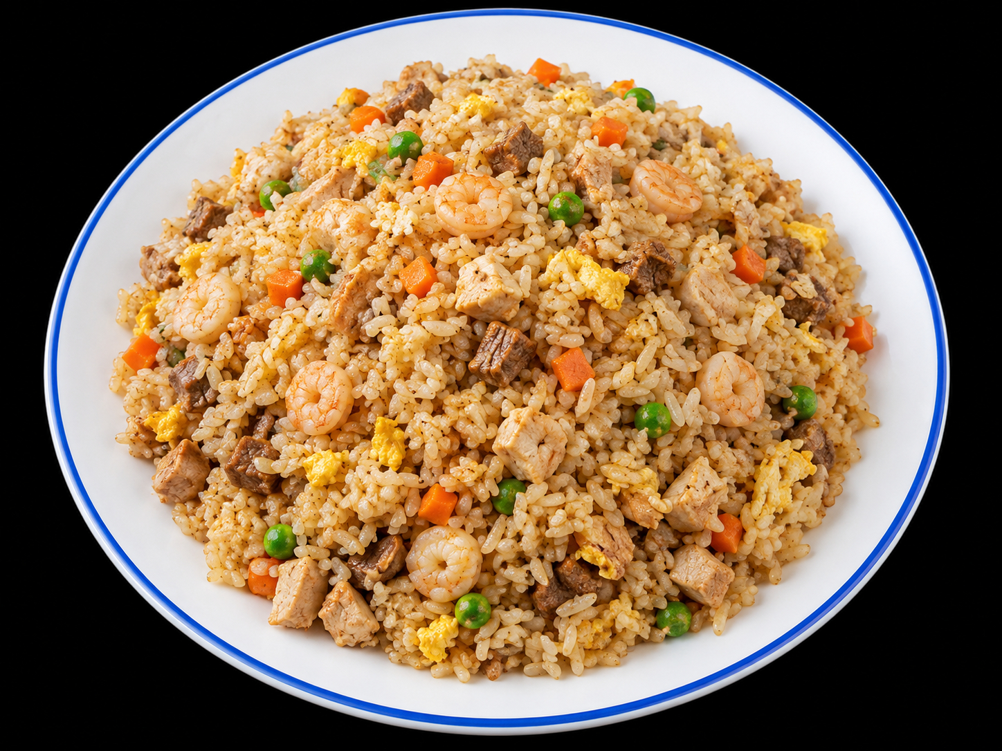 Combination Fried Rice with Shrimp.