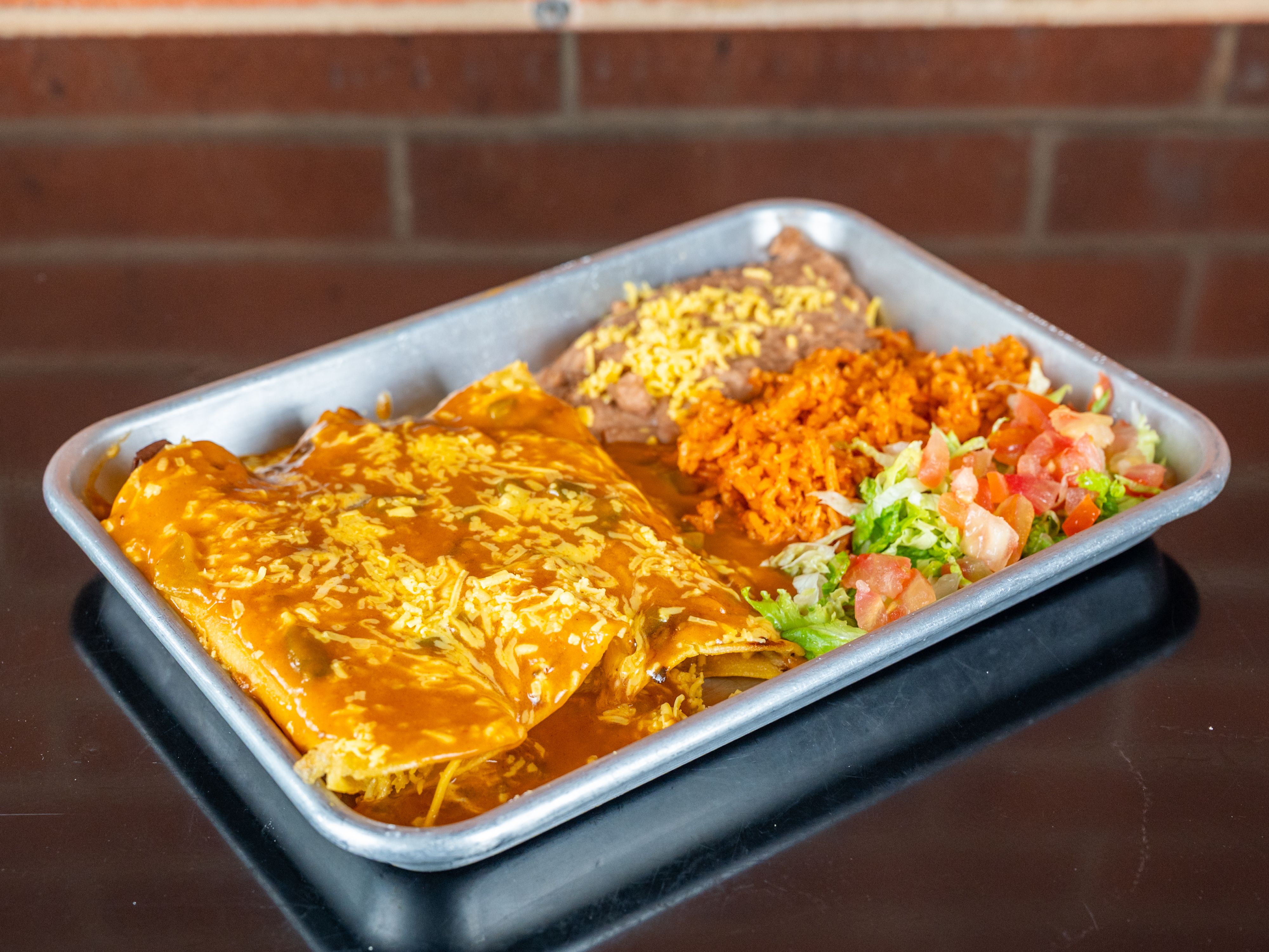 Enchilada Plate.