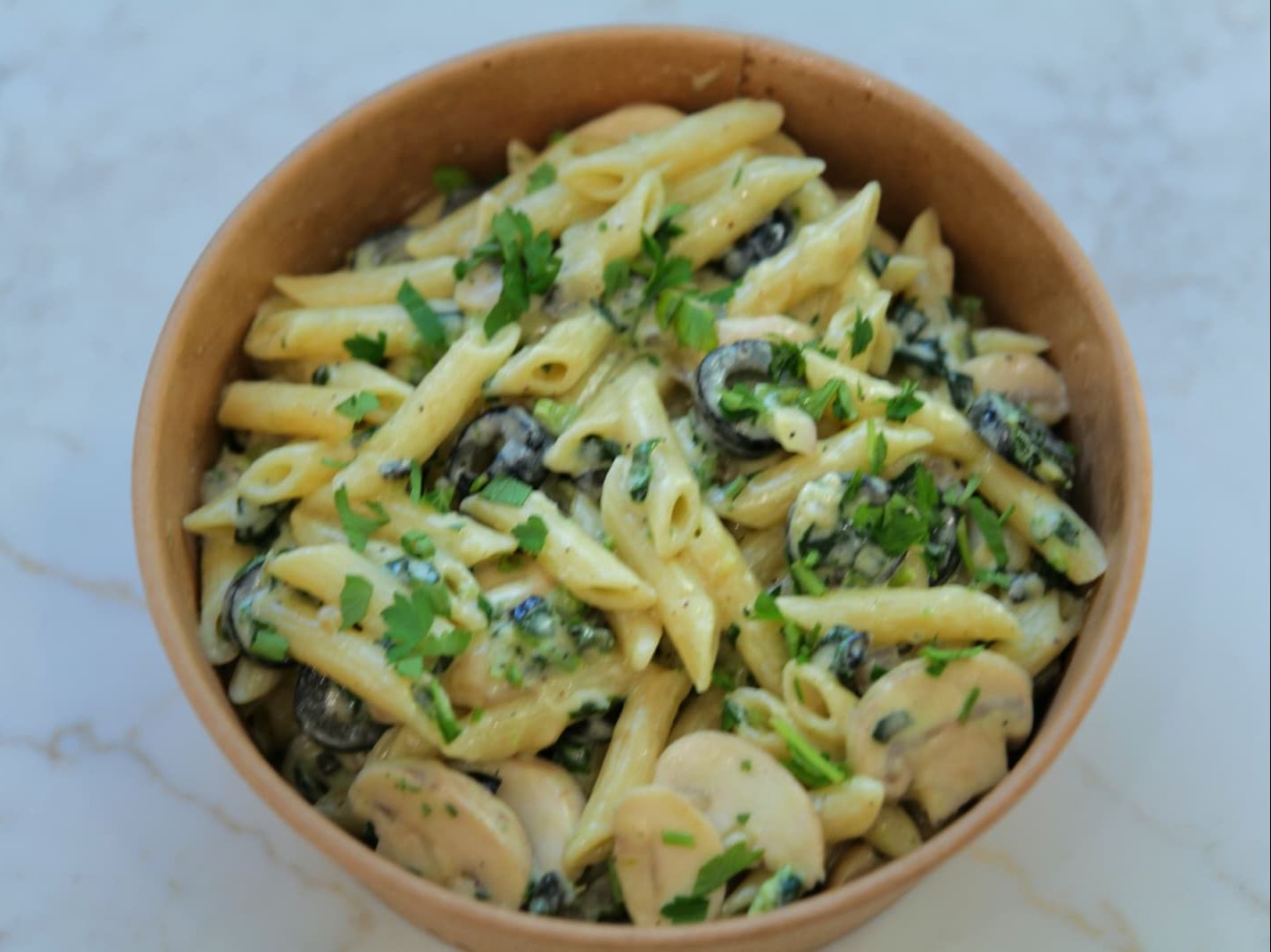 Garden Pesto Pasta Bowl