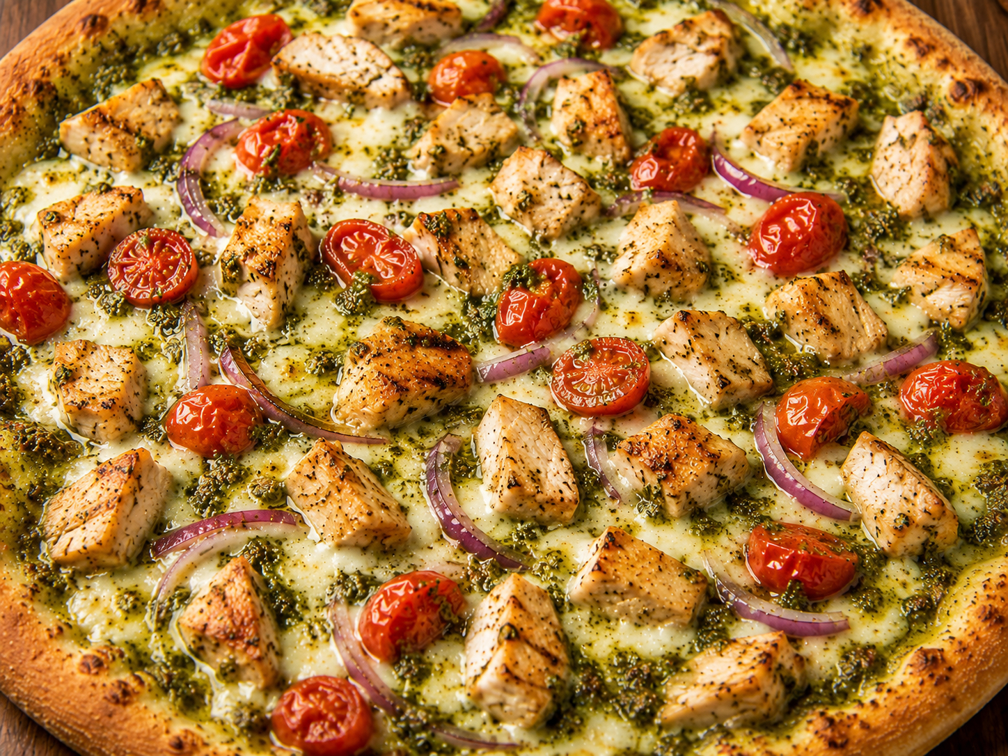 Chicken Pesto Pizza