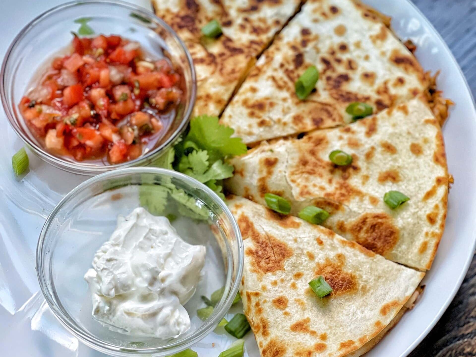 Vegetable Qesadilla.