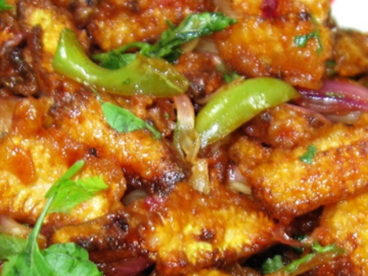 Baby Corn Manchurian.