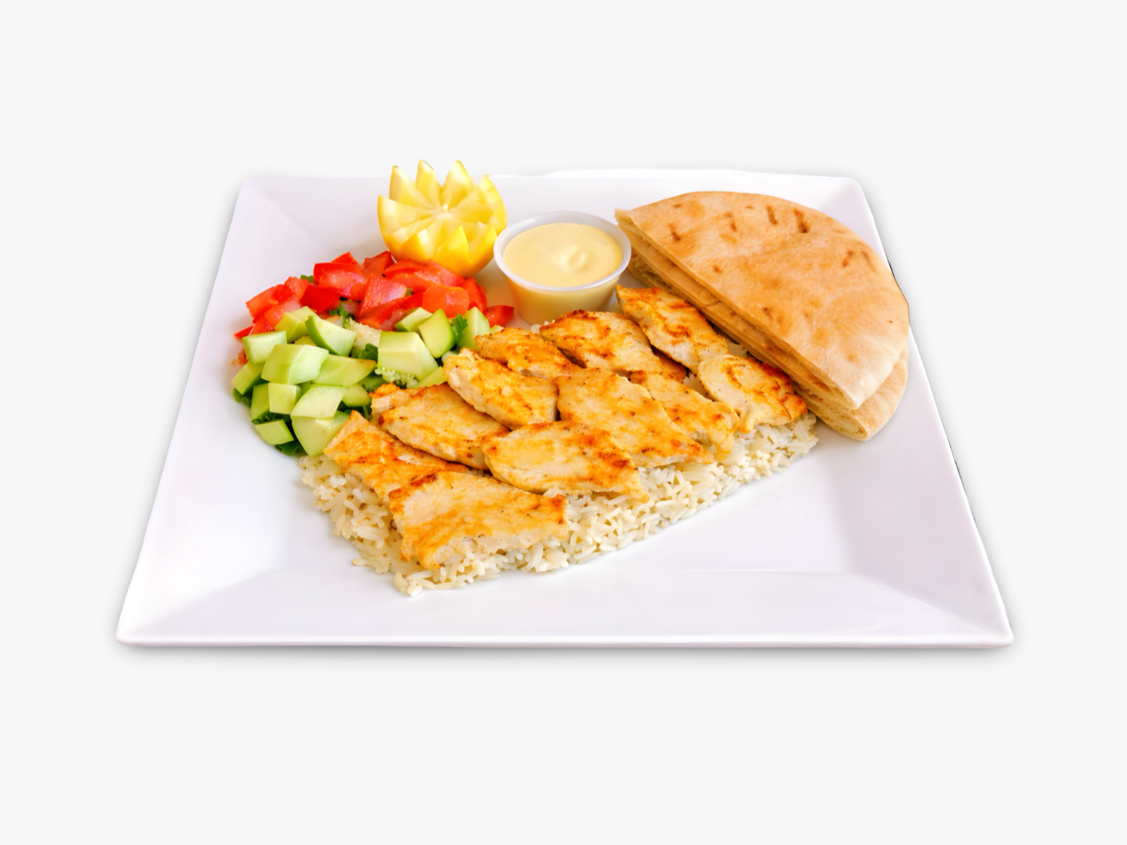 Lemon Chicken Plate.