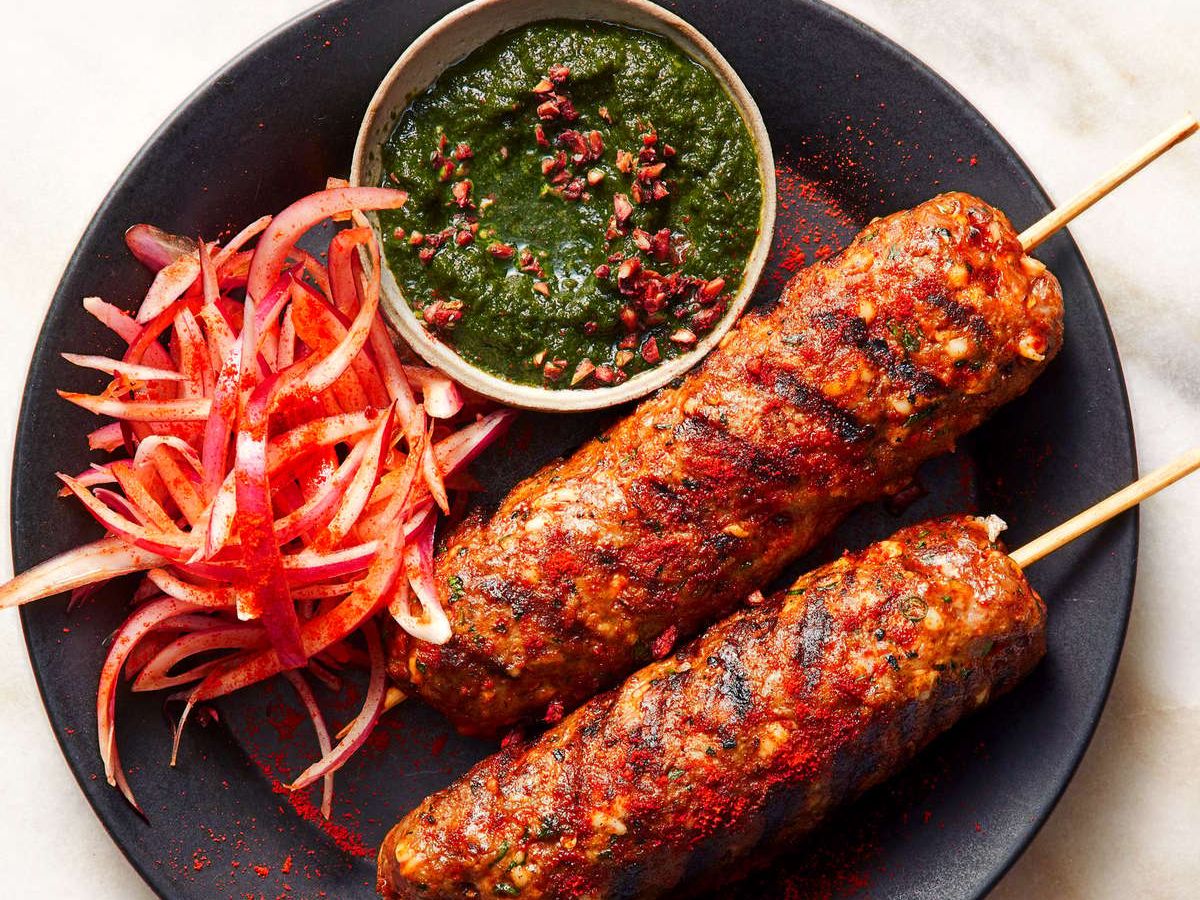 Lamb Seekh Kabab.