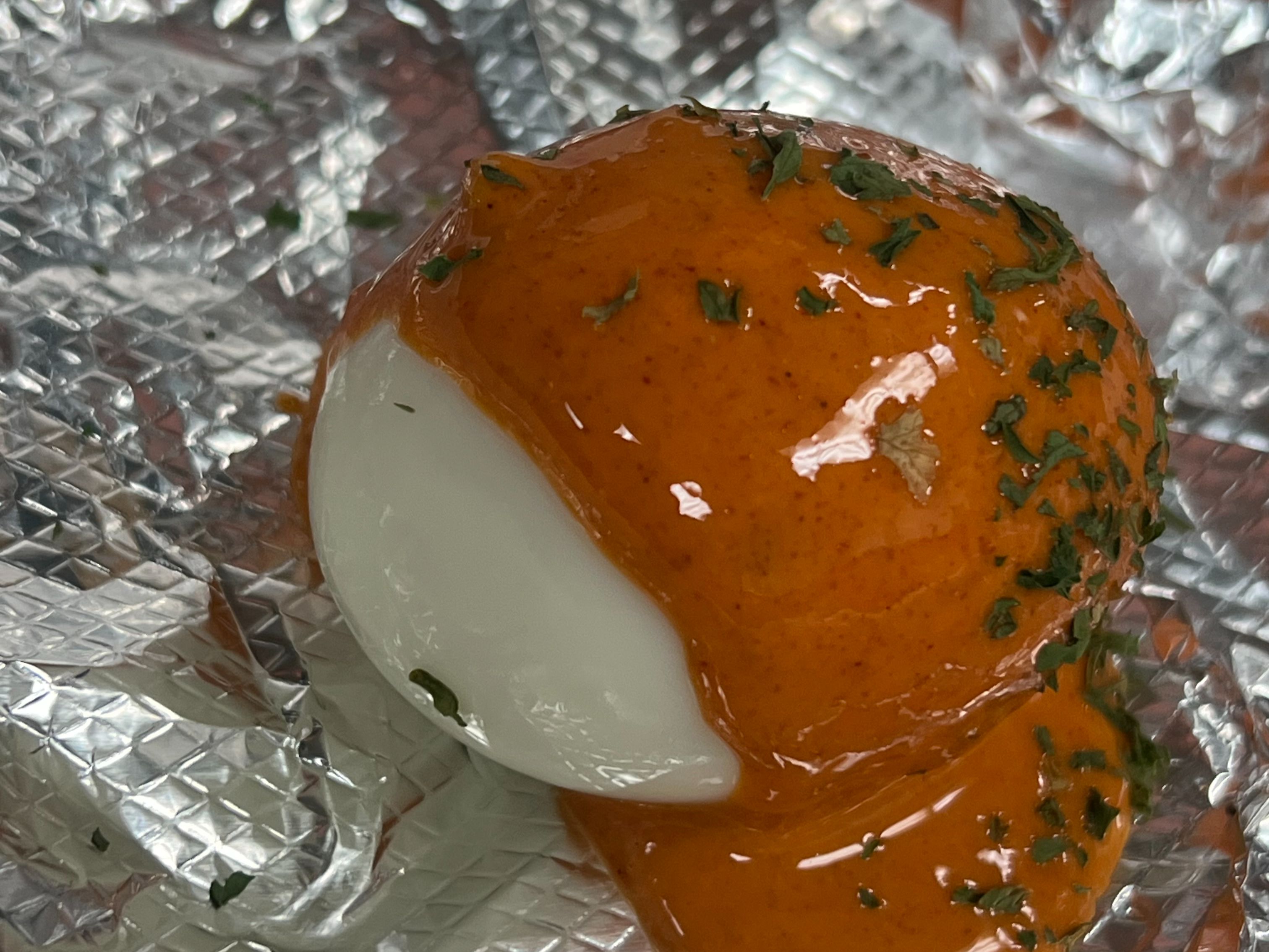 Cajun Boiled Eggs.