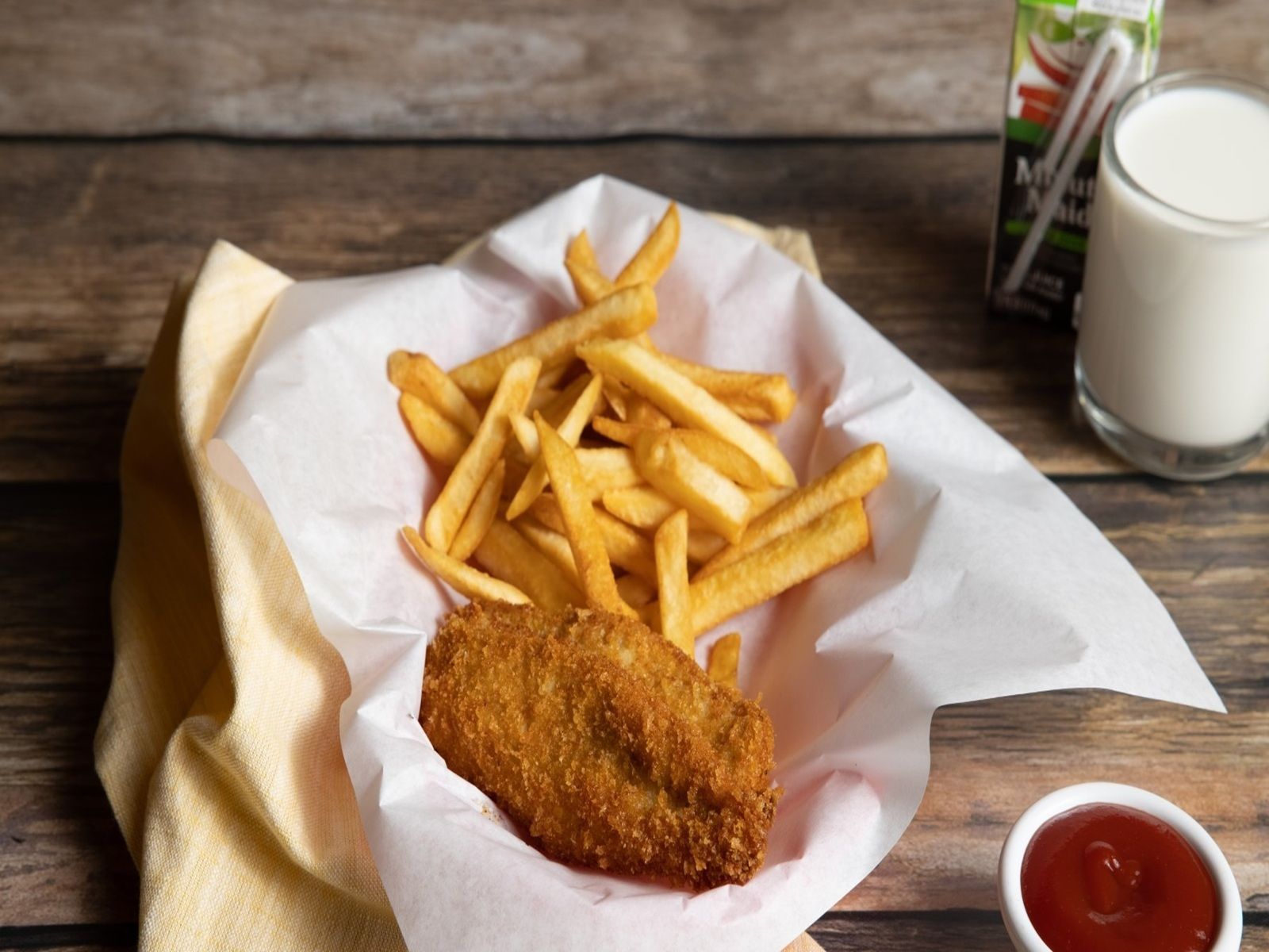 Kids chicken strips.