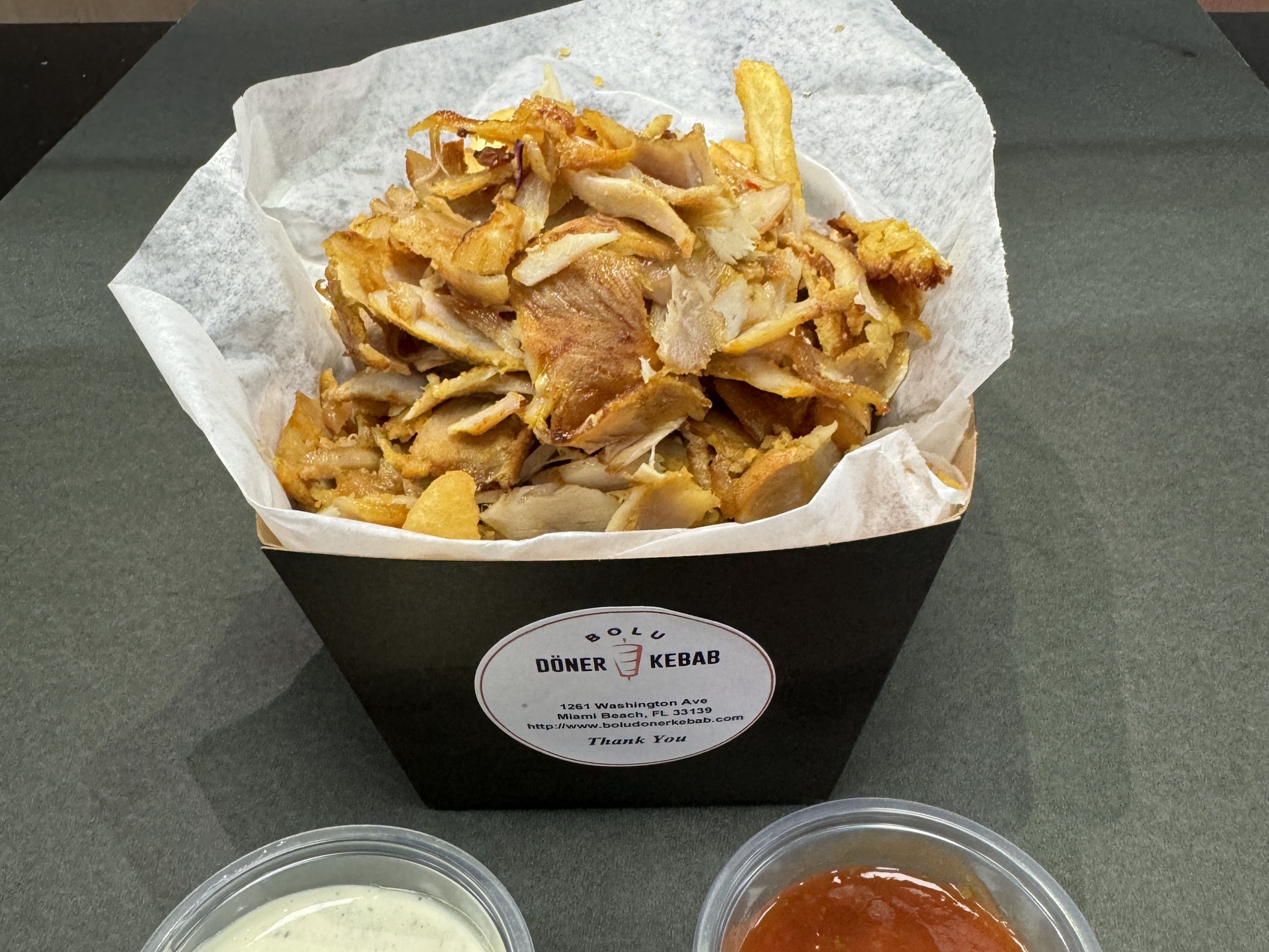 Box Doner Double Chicken & Fries.