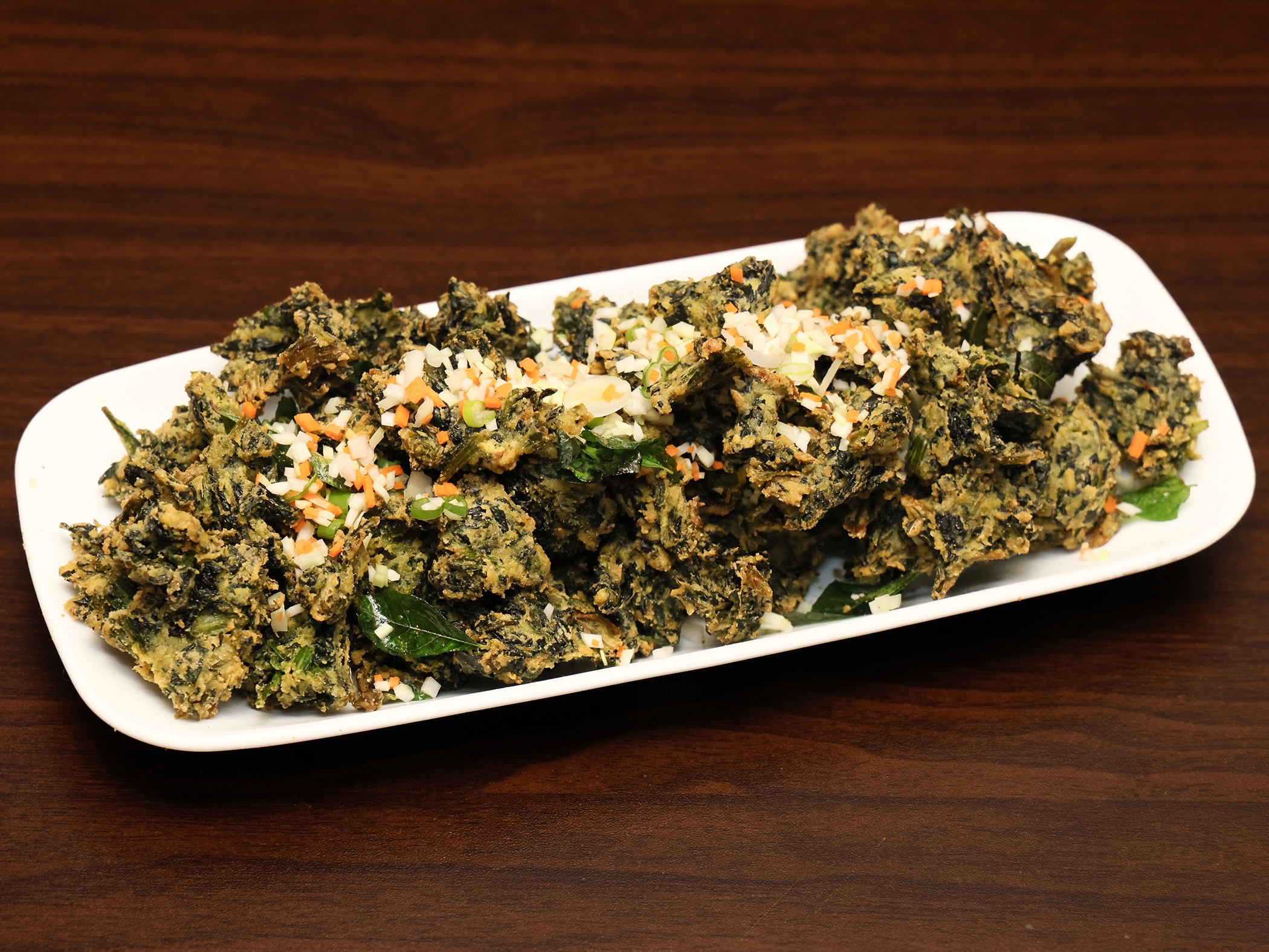 SPINACH PAKODA.