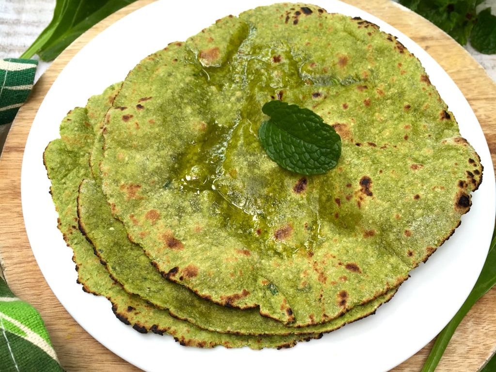 Spinach Chapati.
