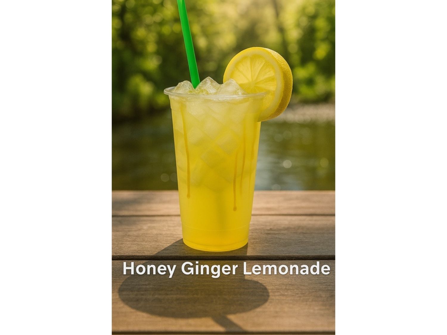 Image-Honey $ Ginger Lemonade 16 Oz. / Limonada, Jengibre y Miel 16 Oz.