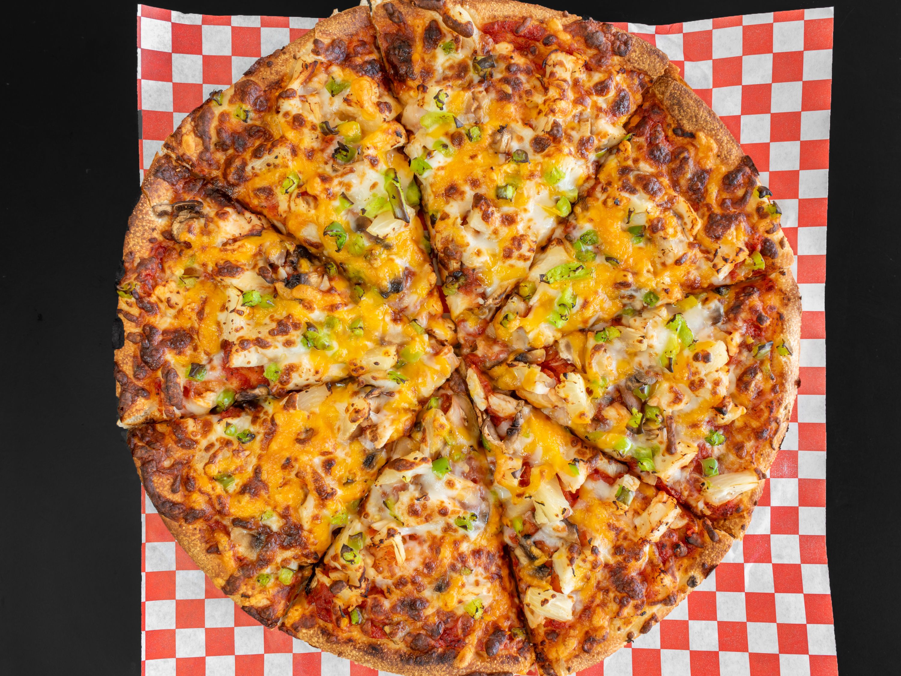 Tropical Chicken Pizza.