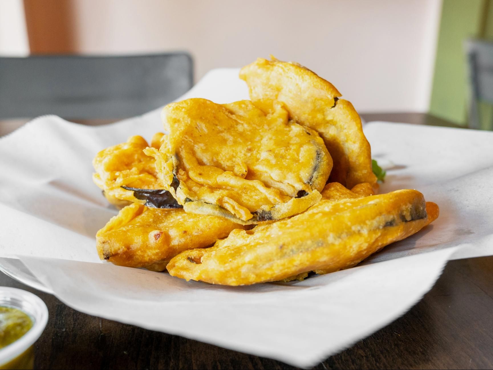 Eggplant Pakora.