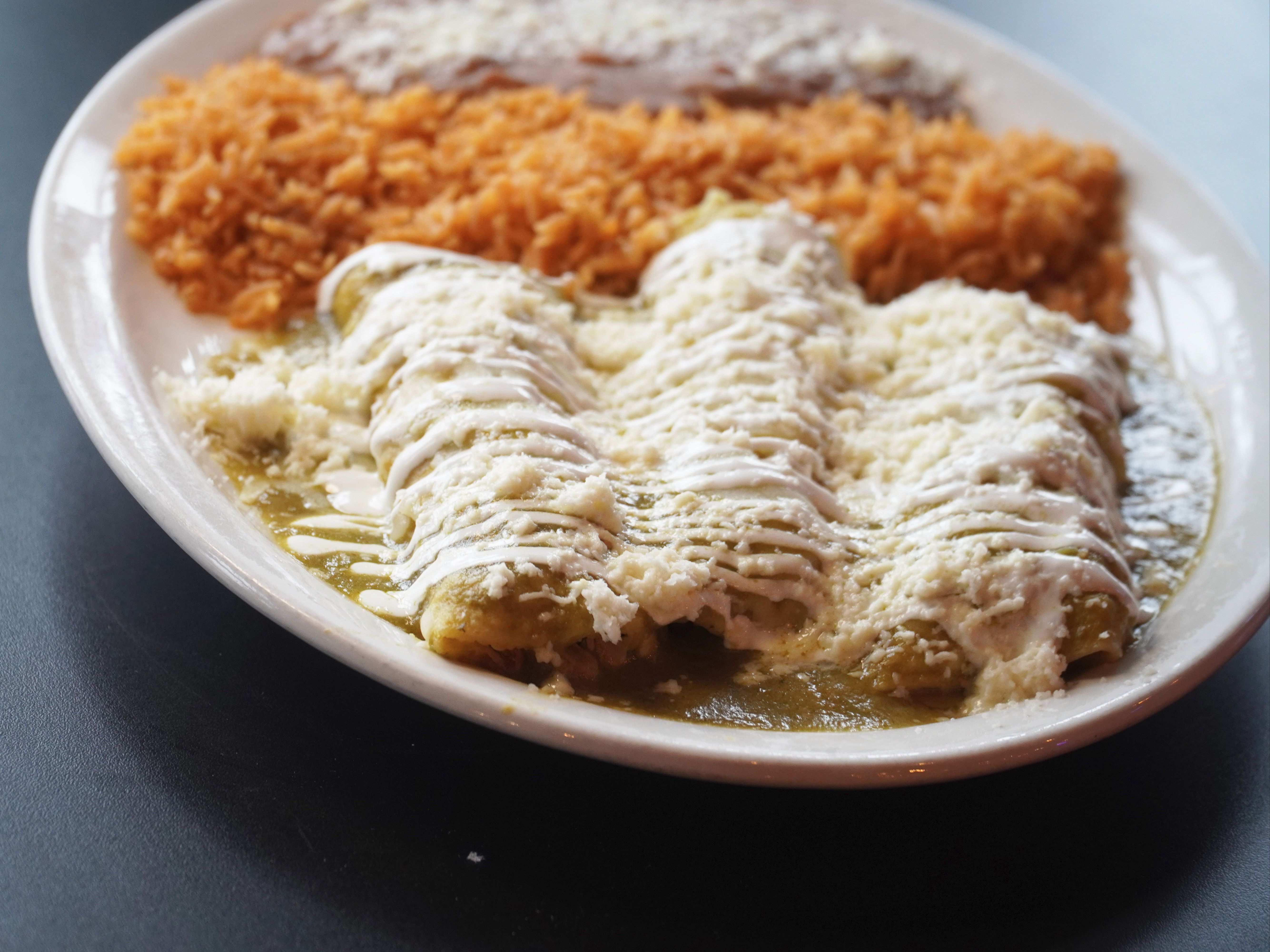 Enchiladas Suizas.