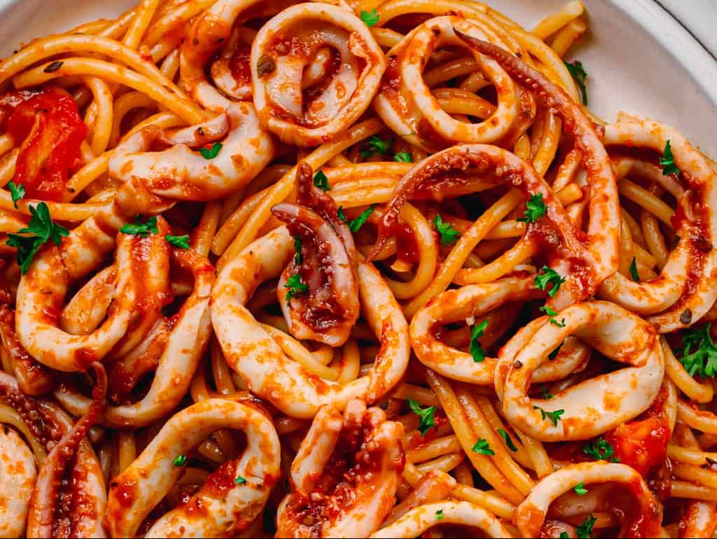 Calamari Marinara.