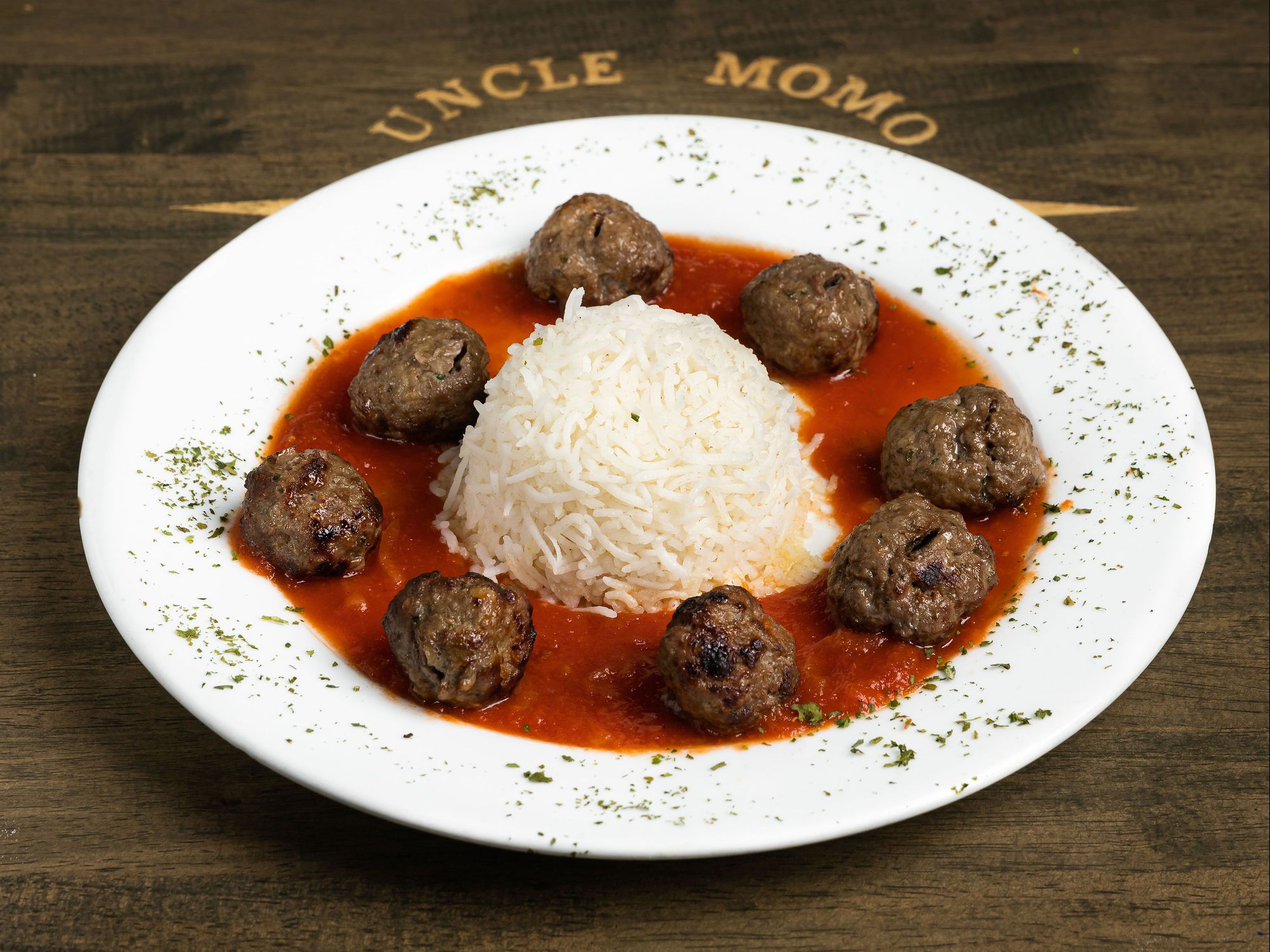 Lamb Kofta Kabab Plate.