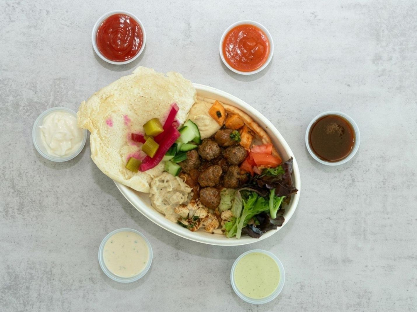 Pita Protein Bowl