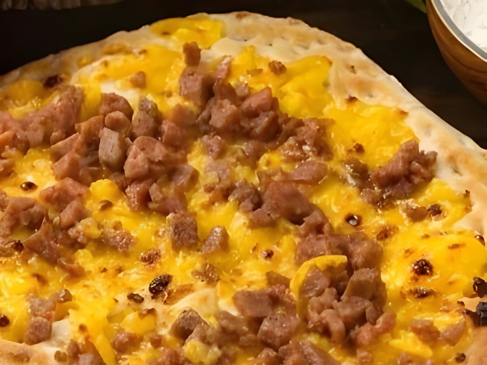 Yellow Cheese with Saniorah - Flat Bread.