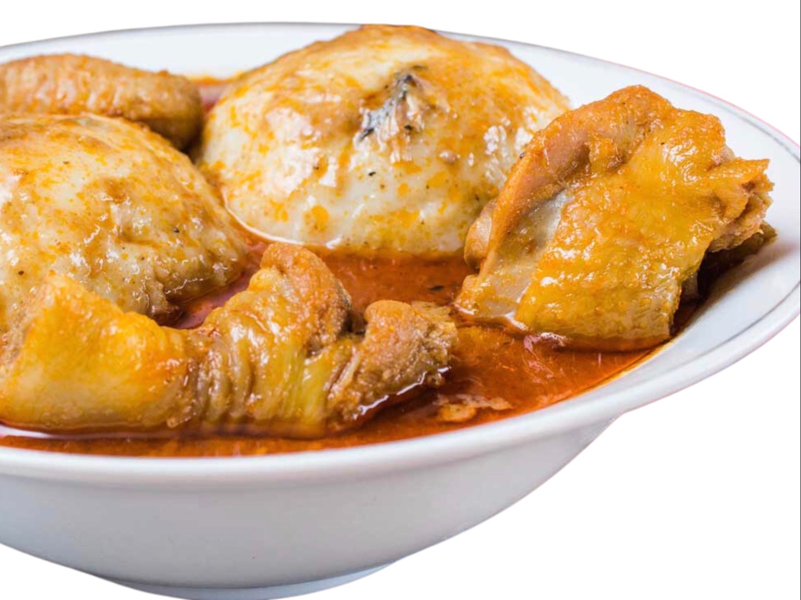 Banku and Peanut Soup with assorted Meat.