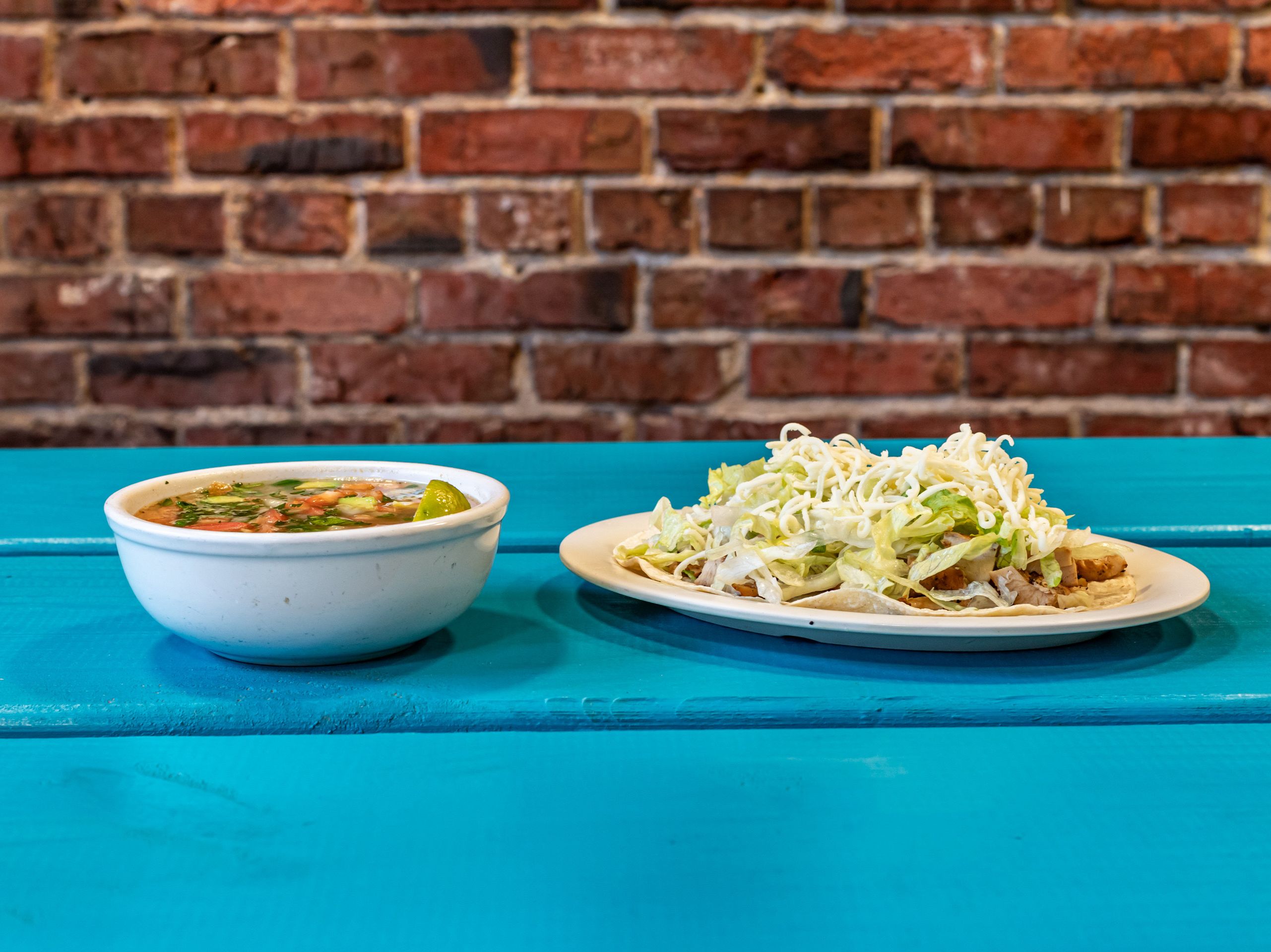 Soup Of The Day And Taco