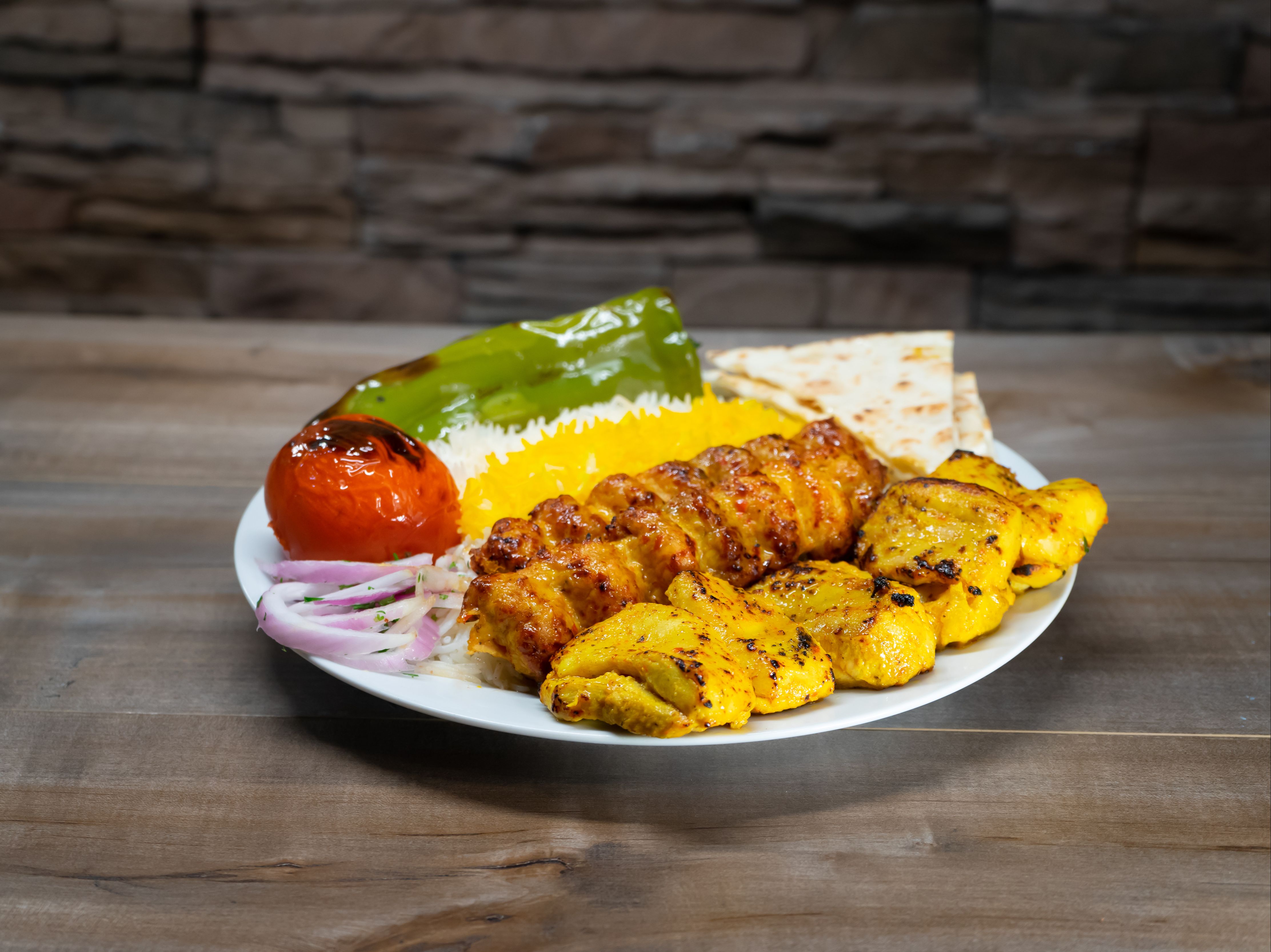 #13 Chicken Combo Plate.