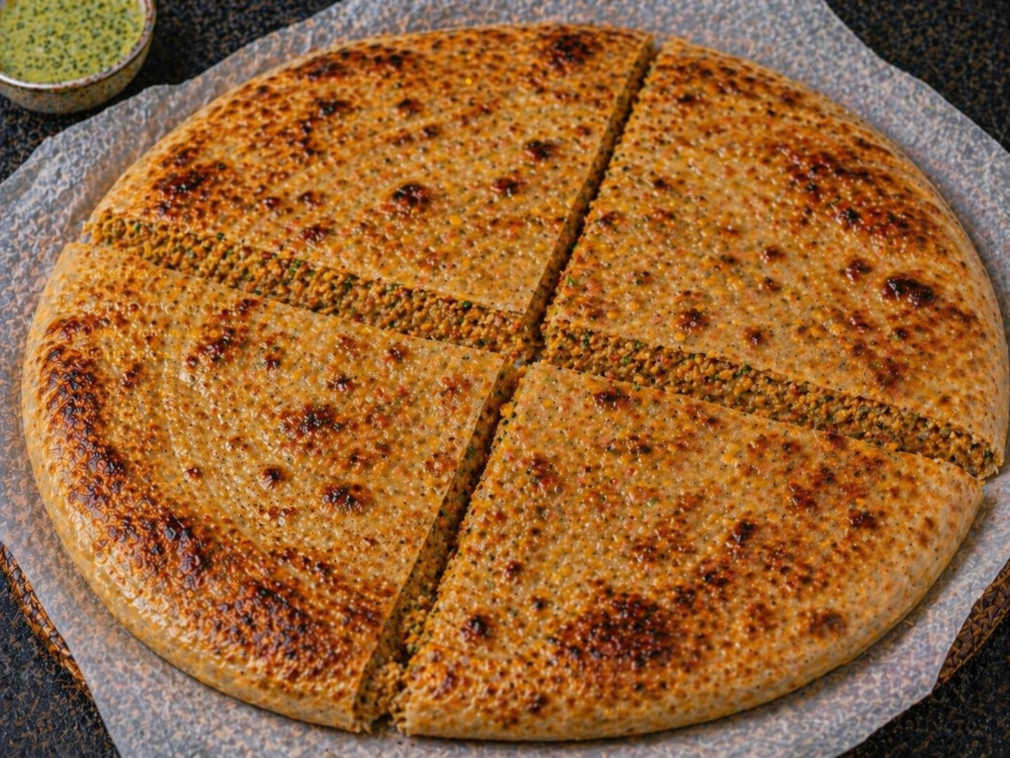 Tandoori Chicken Keema Paratha.