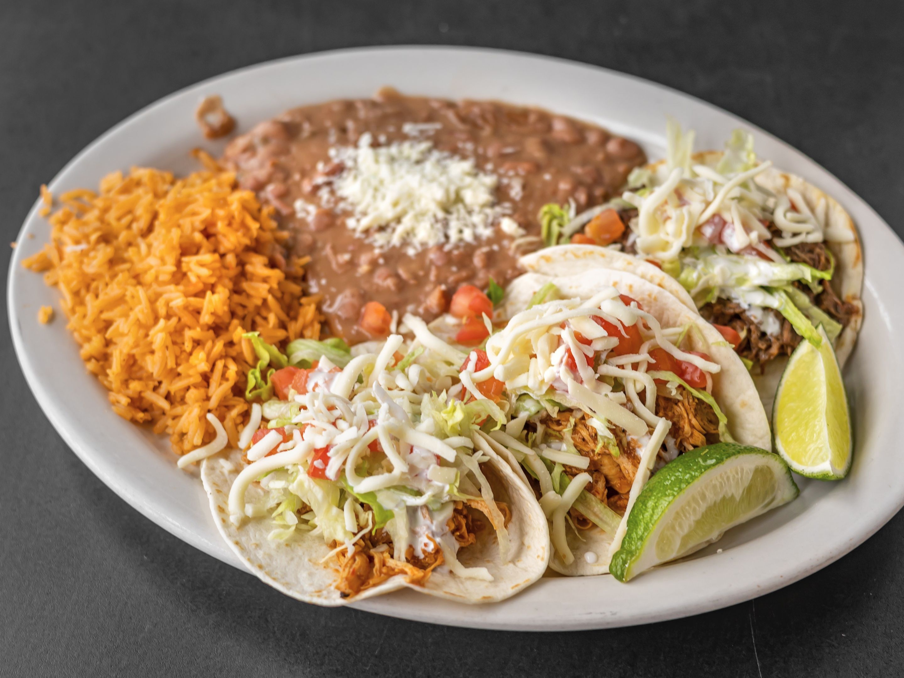 Taco Americano Platter.