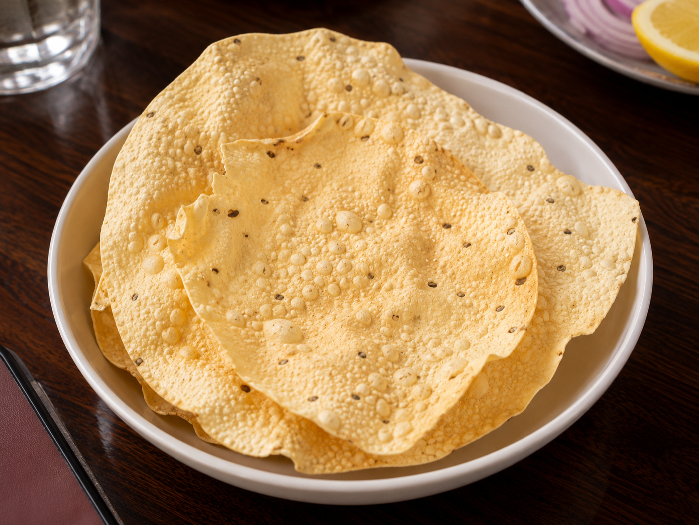 Papadum.
