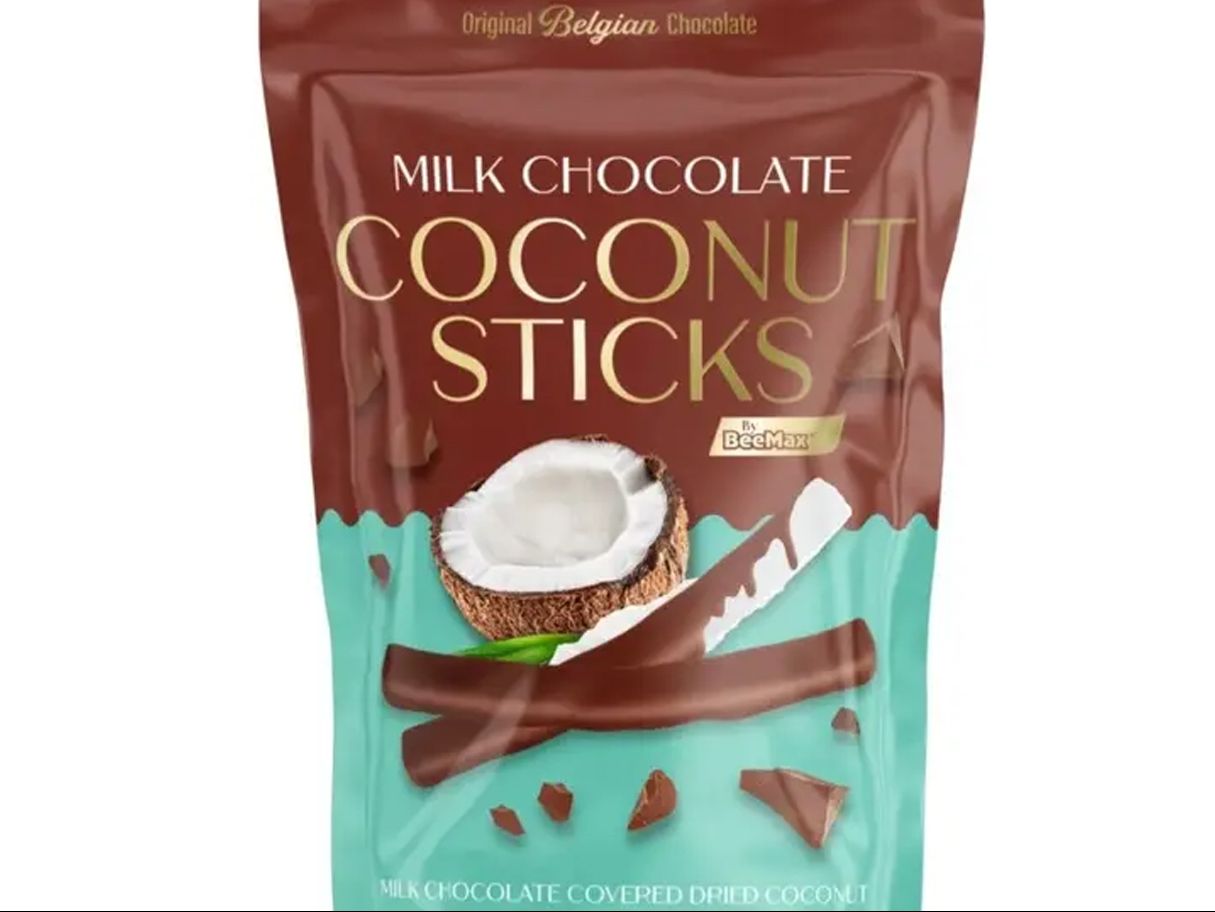 Beemax Milk Chocolate Covered Coconut Sticks 3.5oz - 12ct.
