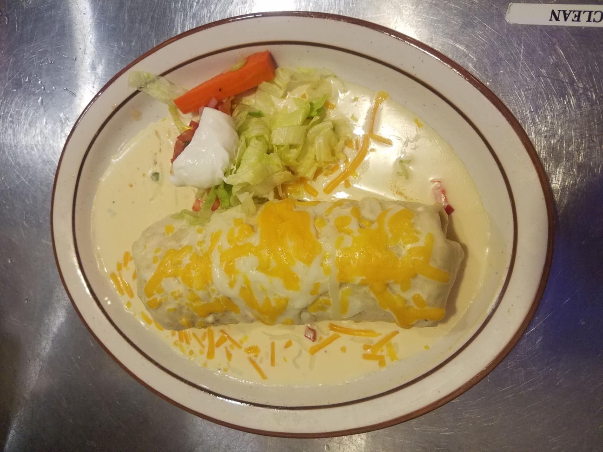 SHRIMP WET BURRITO