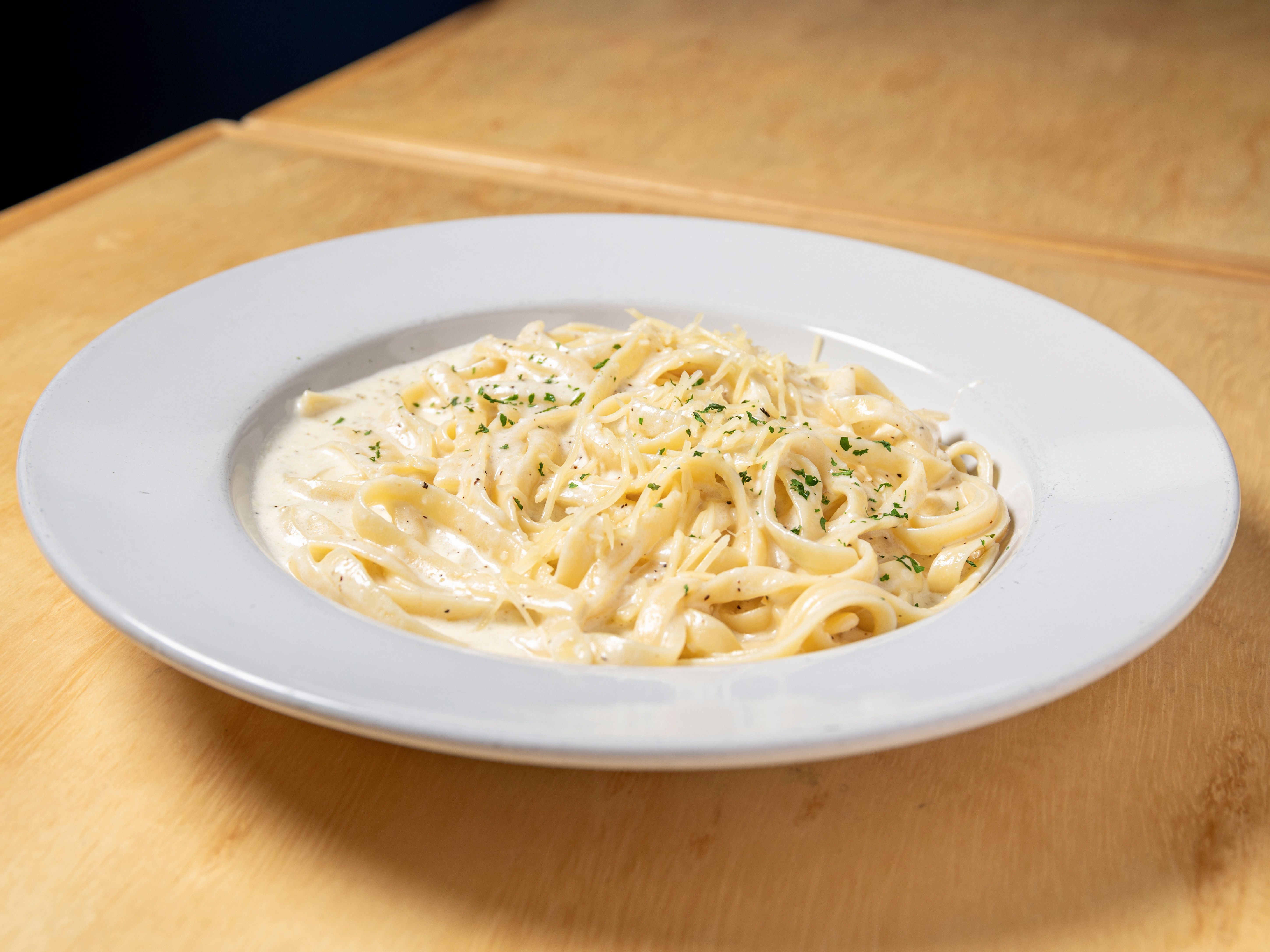 Kids Fettucine Alfredo.