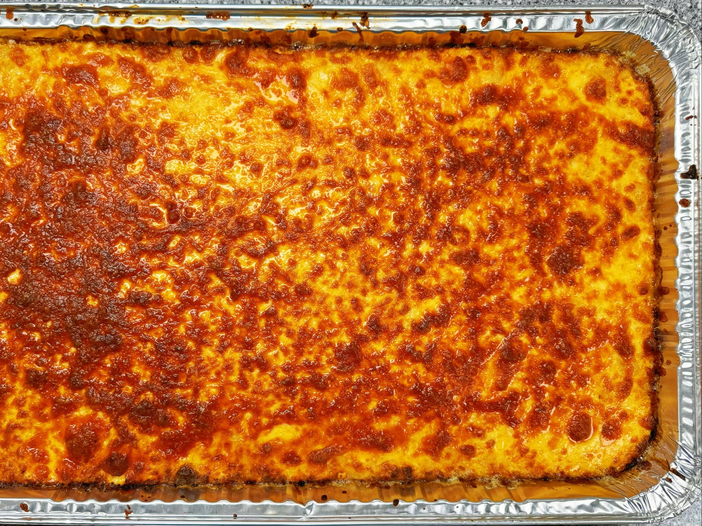 Large Full Tray Homemade Baked Mac & Cheese