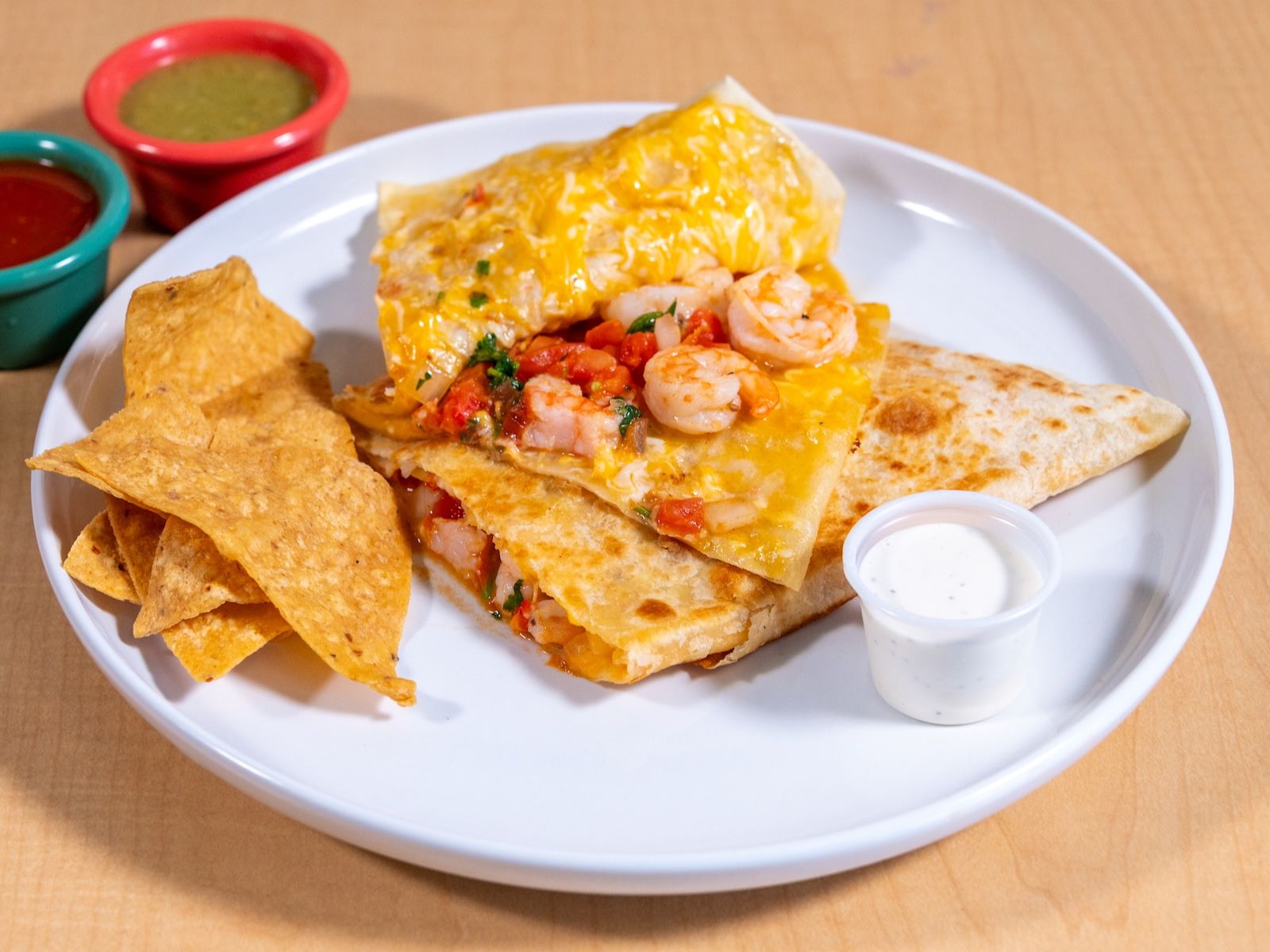 Shrimp Quesadilla.