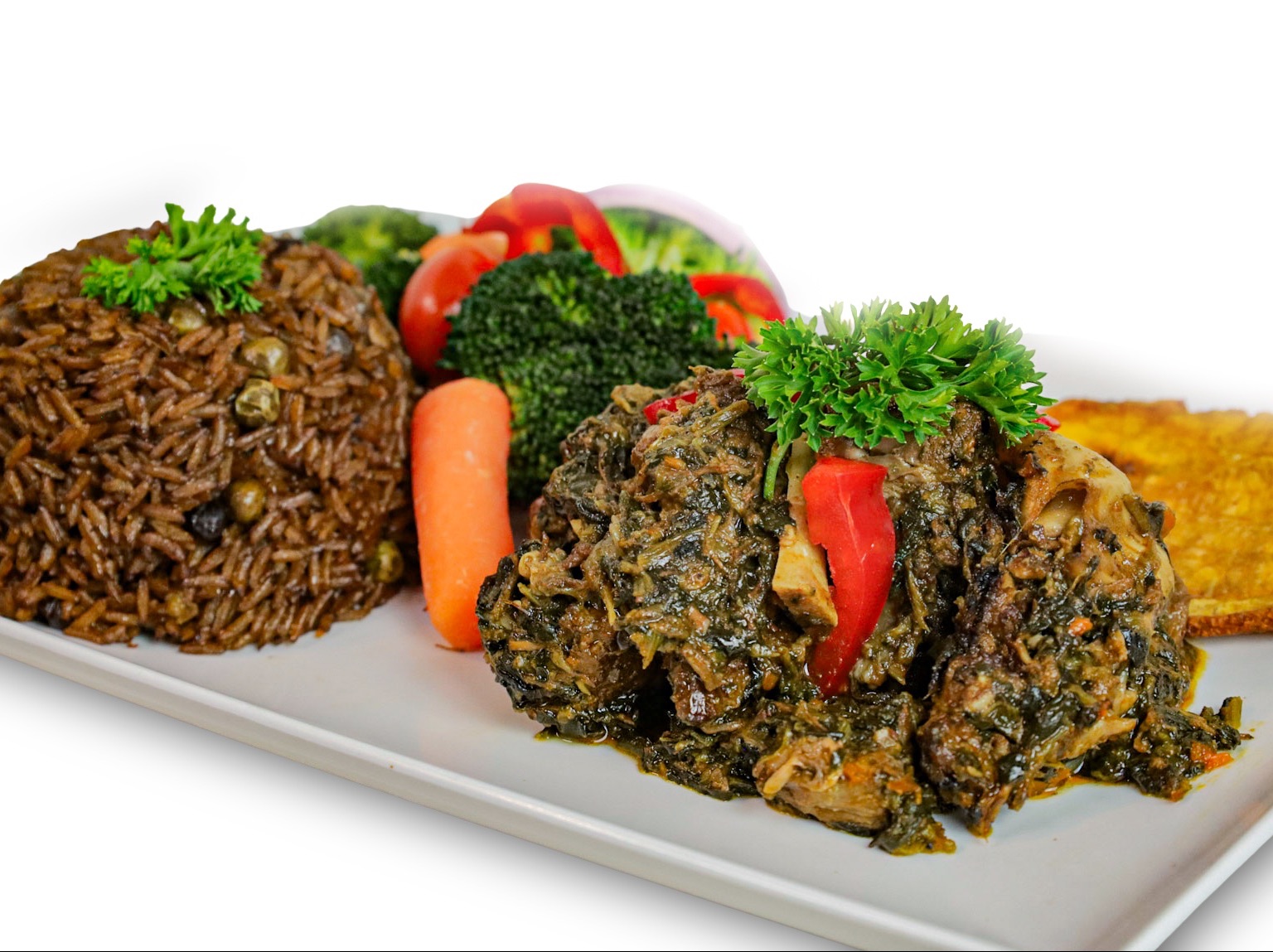 Med Spinach With Meat.