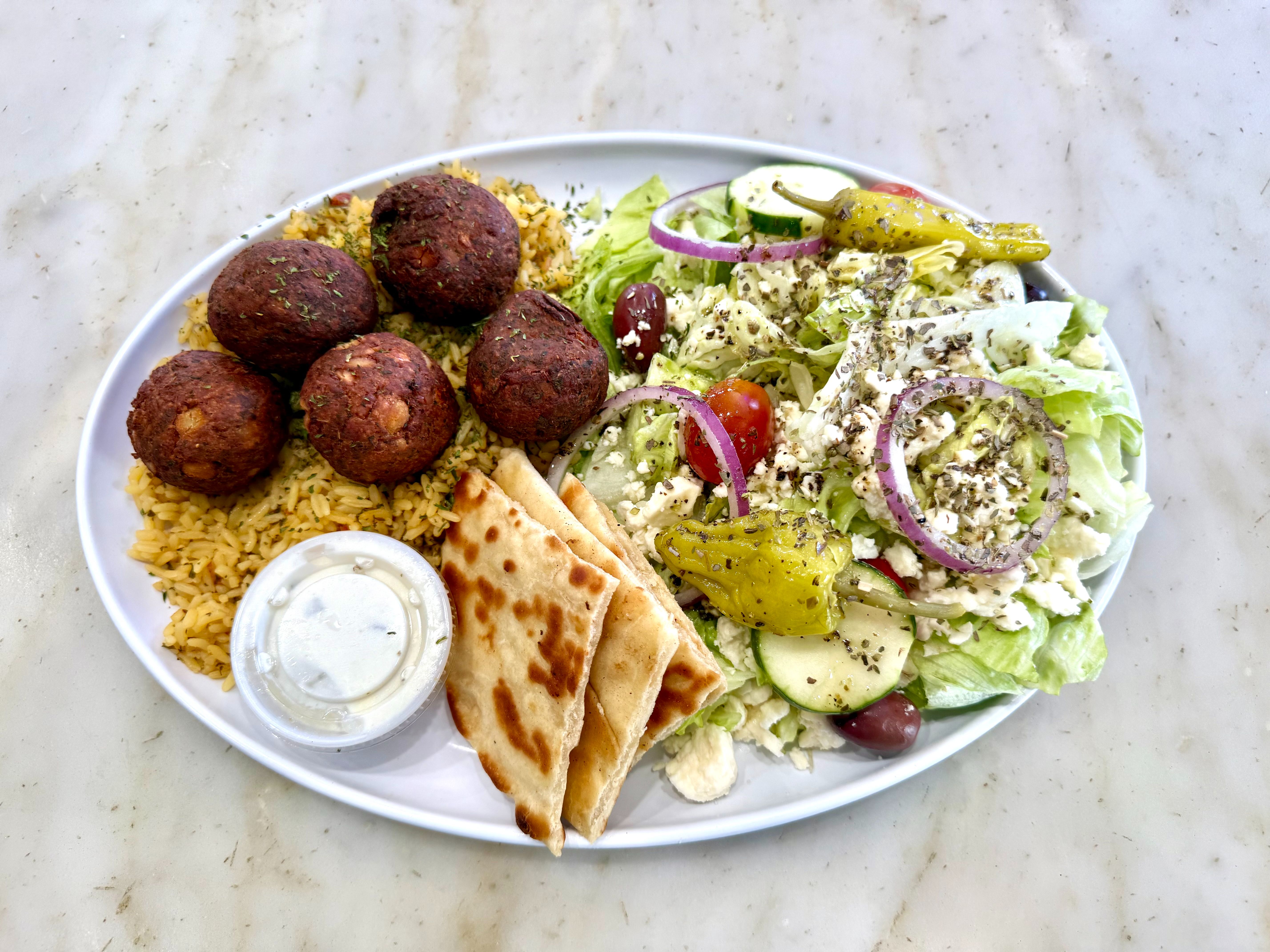 Falafel Platter.