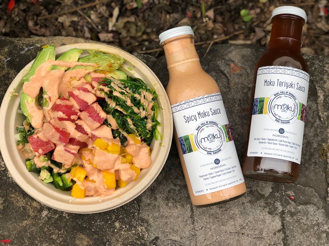 Hand Crafted Sauce Bottle.