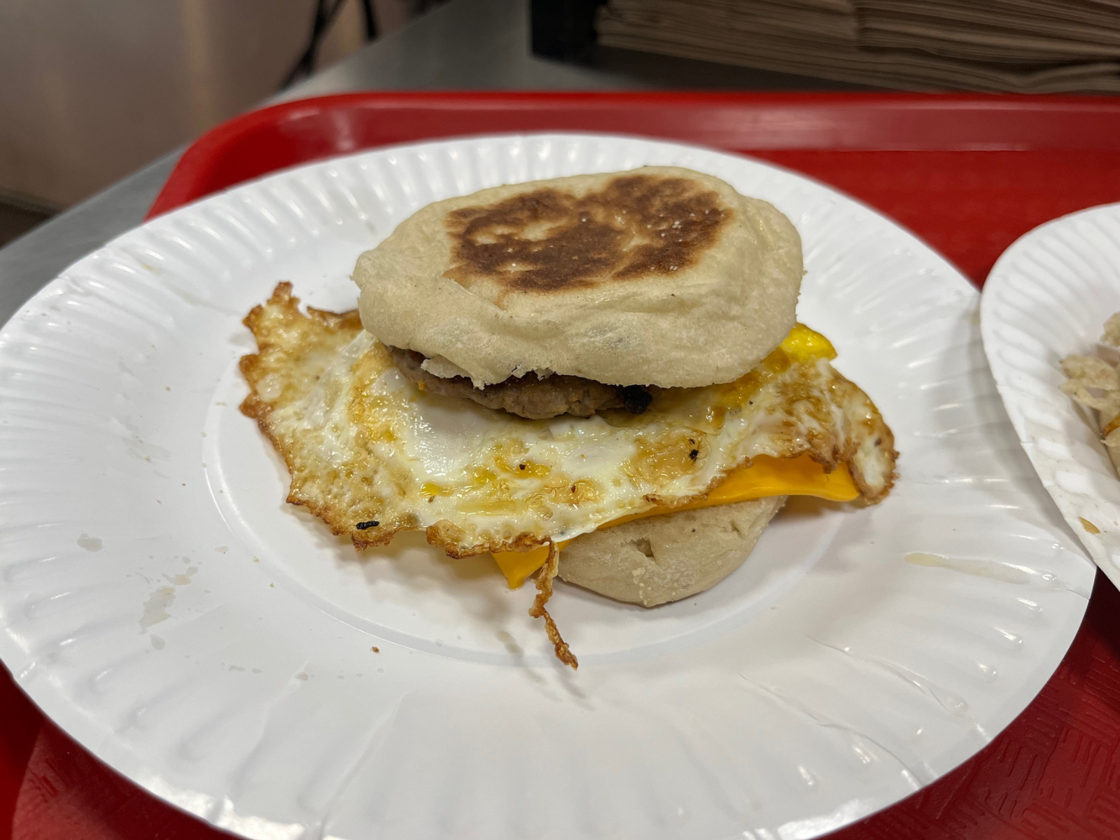 Turkey Sausage & Egg Sandwich (online)