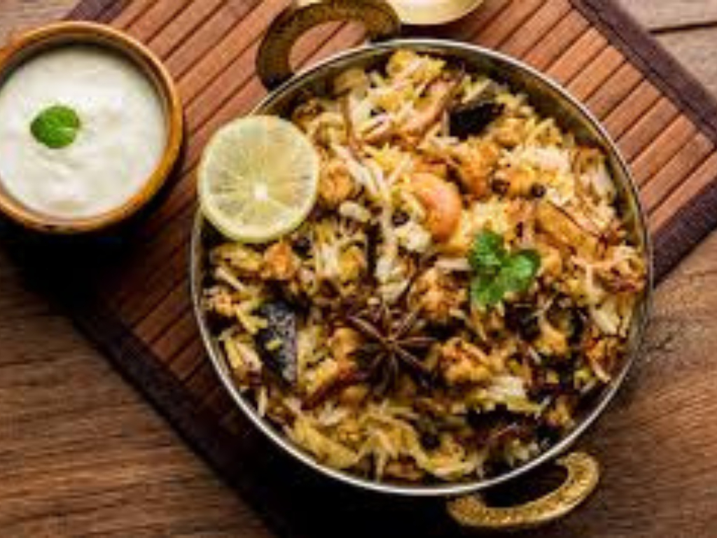 Family Pack Goat Keema Biryani.