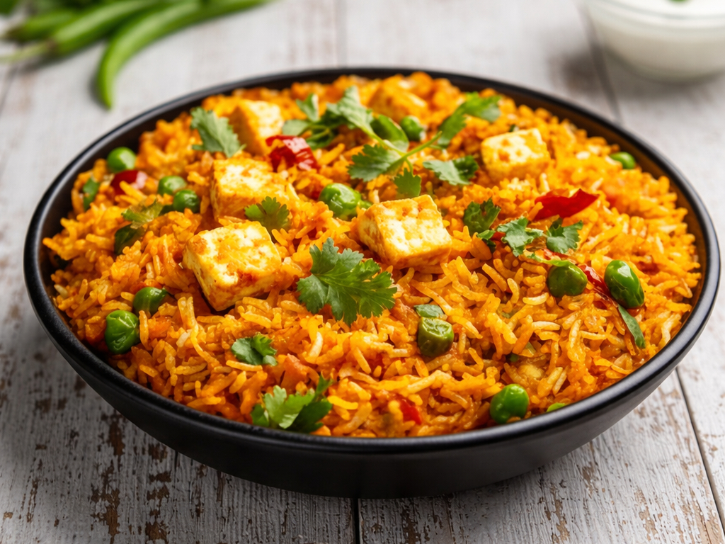 Paneer Biryani.