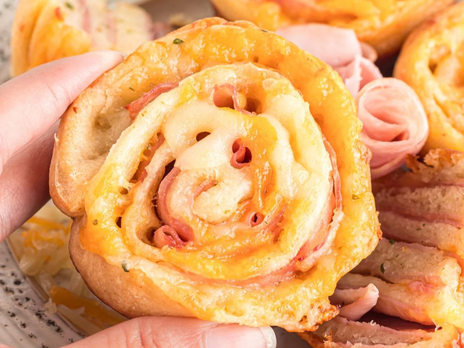 Ham & cheese on a roll.