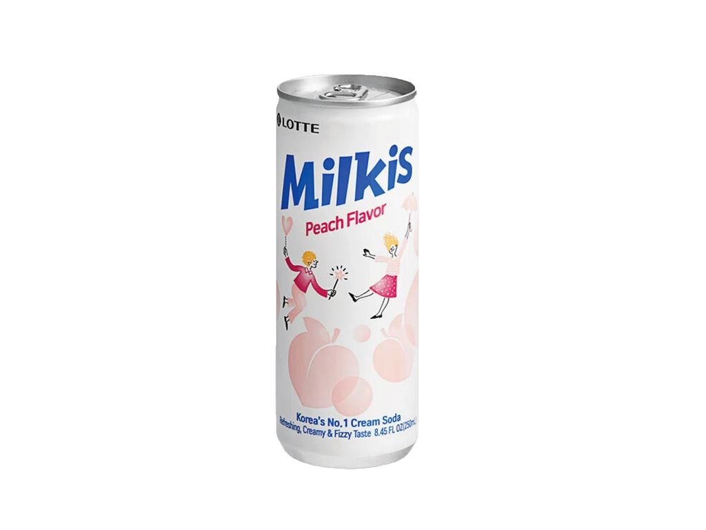 Milkis Peach Flavor.