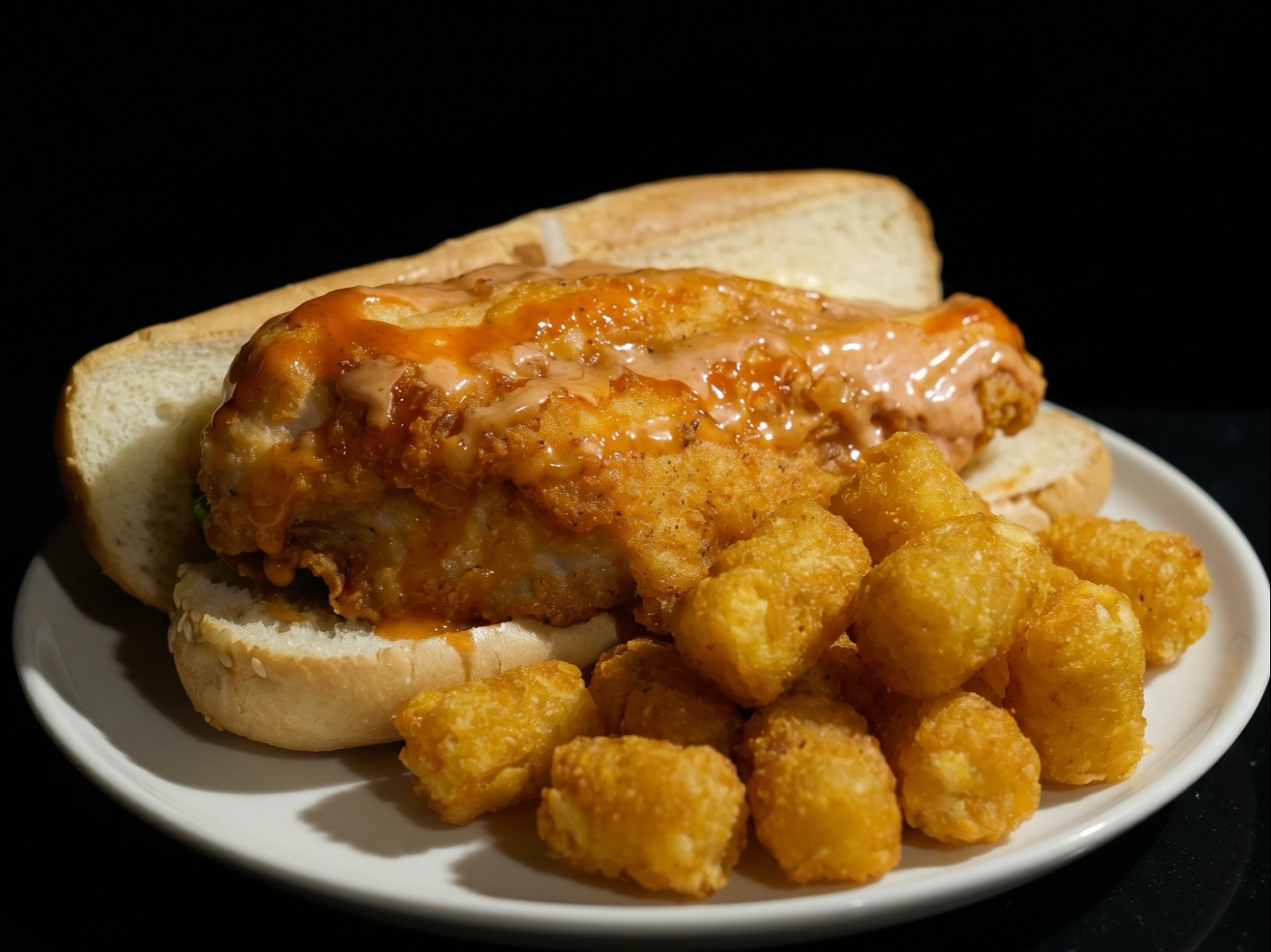 Wild Caught Catfish Sandwich.